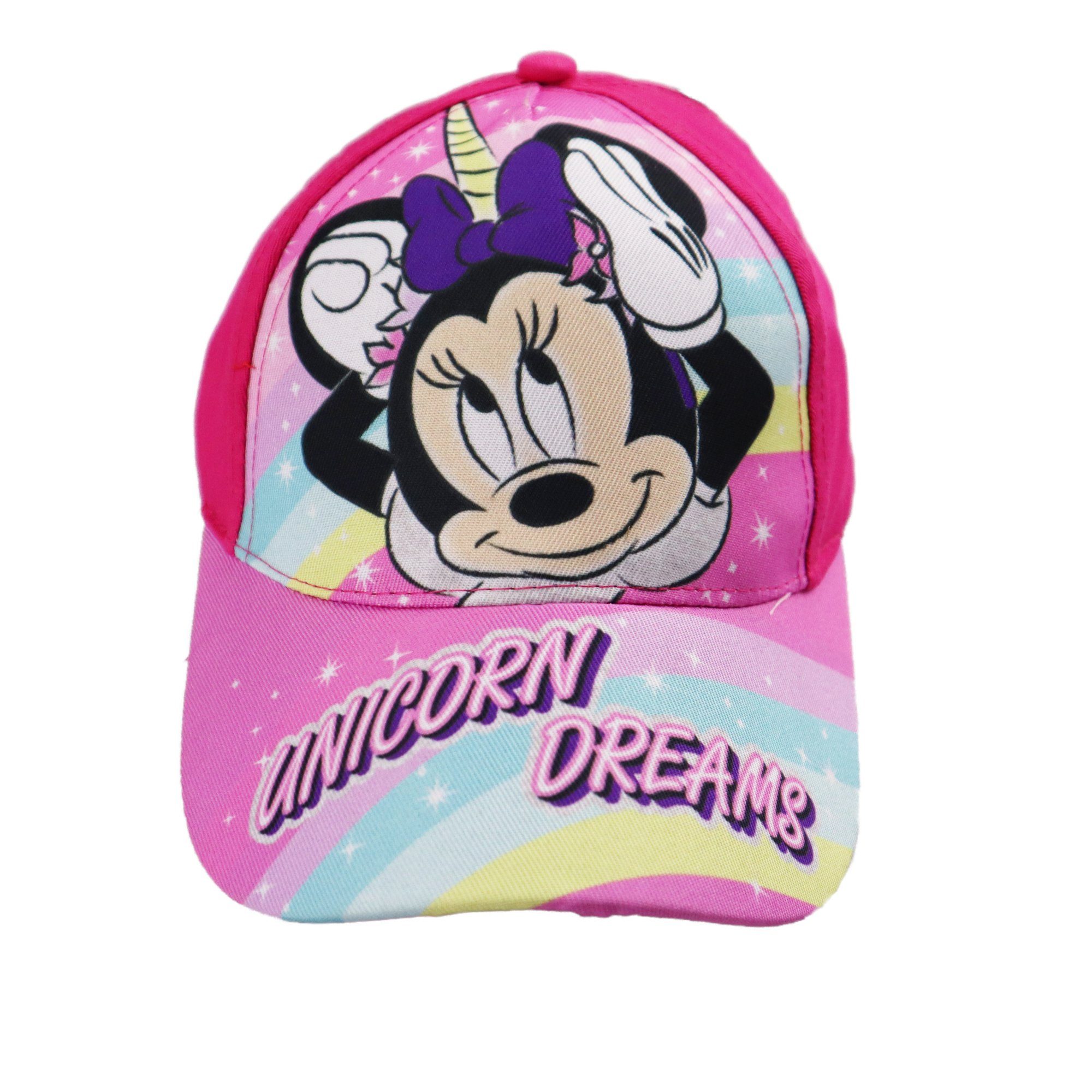 Kinder Pink Minnie bis Basecap Gr. Maus Cap 52 Mädchen 54 Baseball Disney Mouse Minnie Einhorn