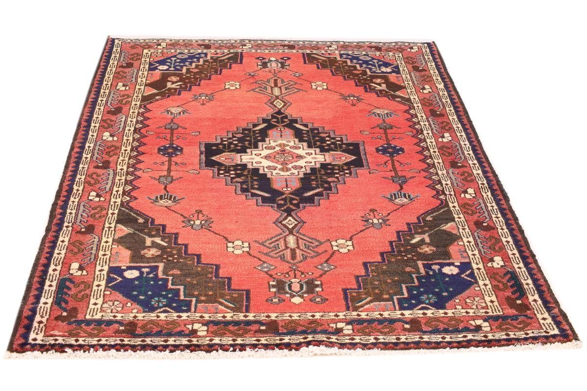 Orientteppich Hamadan 124x180 Handgeknüpfter Perserteppich, rechteckig, / Nain Orientteppich mm Trading, 8 Höhe