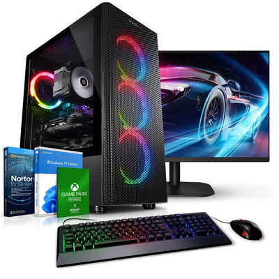 Kiebel Raptor 13 Gaming-PC-Komplettsystem (27", Intel Core i5 Intel Core i5-13400F, RTX 3050, 16 GB RAM, 1000 GB SSD, ARGB-Beleuchtung)