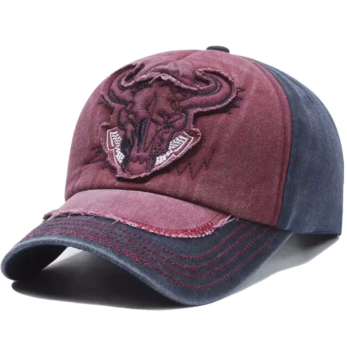 Sporty Baseball Cap Bull Indian Dakota Western Baseballcap Vintage Cap vintage Look