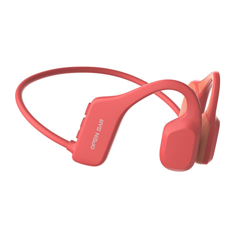 GelldG Knochenschall Kopfhörer, Schwimmen Kopfhörer, Kopfhörer Bluetooth Bluetooth-Kopfhörer rosa