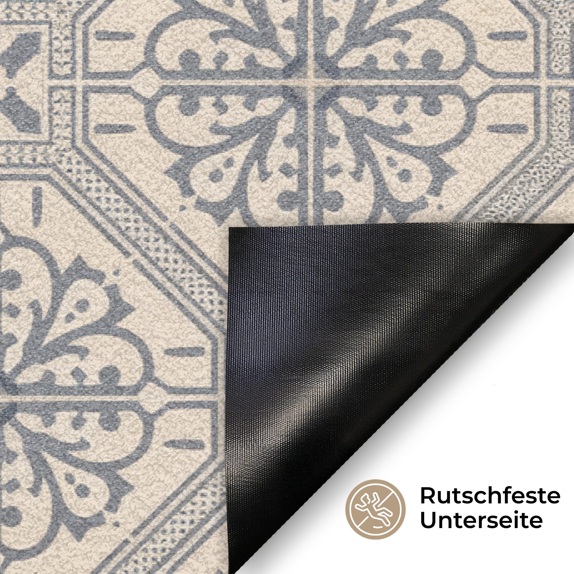 MuchoWow Fußmatte Willkommen - Klassisch - Grau, Rechteckig, innen Schmutzfangmatte, Tür, Schmutzfänger Flur, Teppich, 60x40 cm