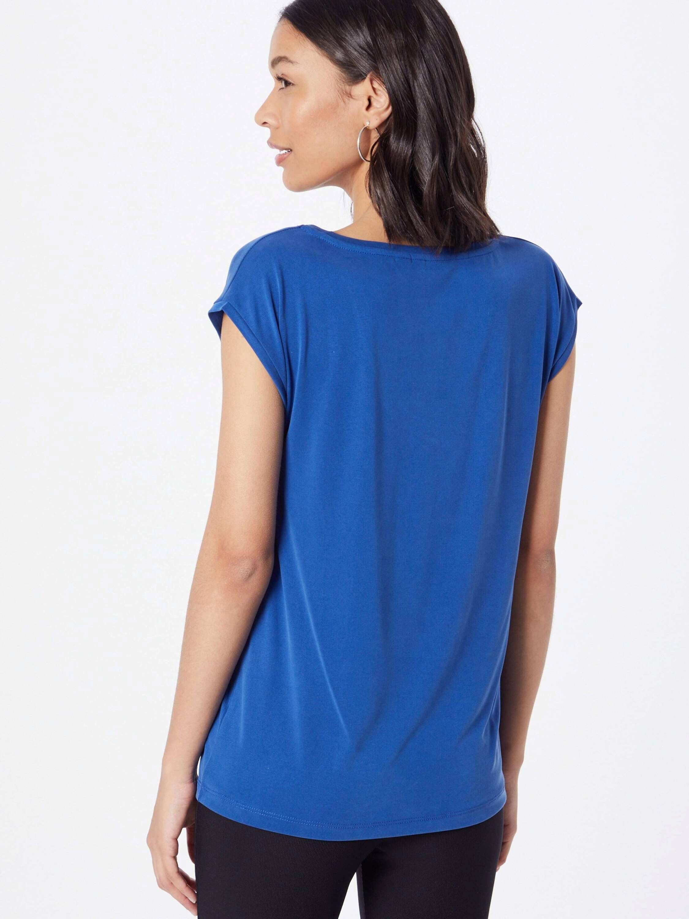 pieces T-Shirt Blue 231715 Mazarine Details Kamala (1-tlg) Plain/ohne