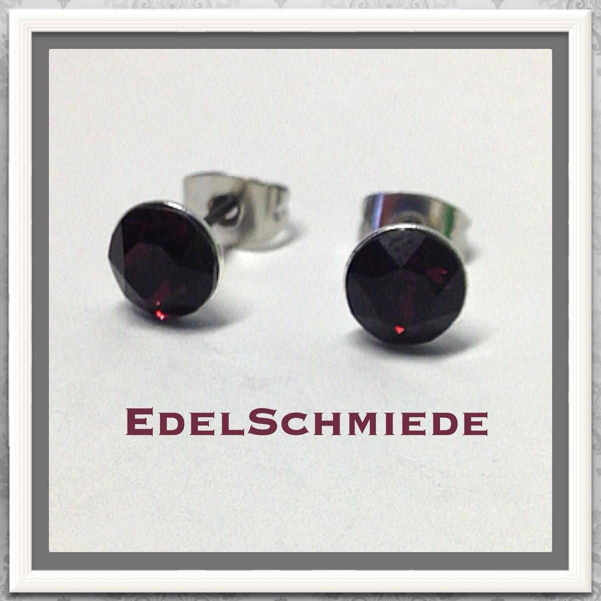 Ohrstecker-Set Edelschmiede925 Ohrstecker Modeschmuck (Stift = Titan) m Swarovski