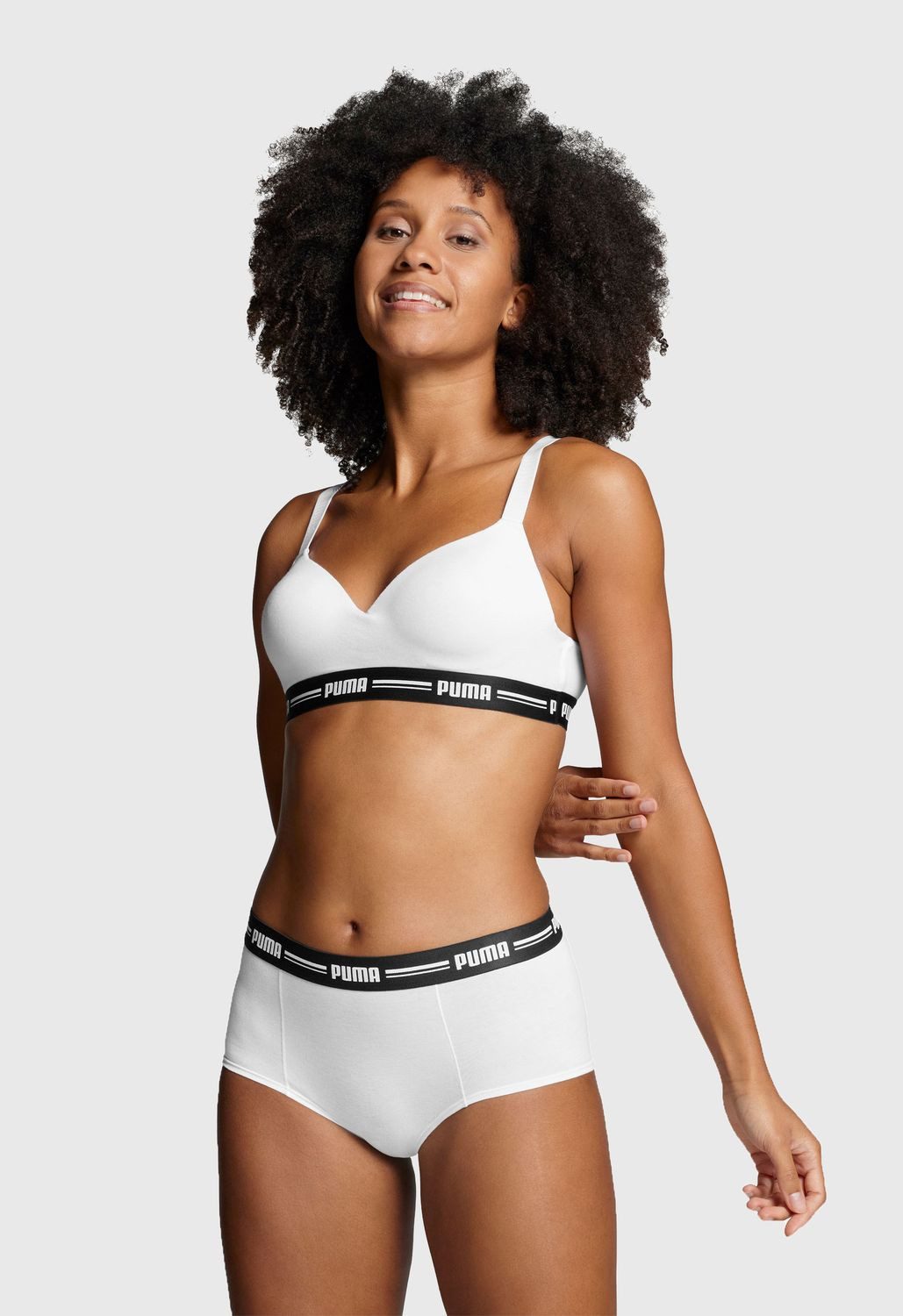 PUMA BODYWEAR Slip Mini-Shorts (Set, 6er Pack) Mini Shorts, Logobund, Mid-Rise