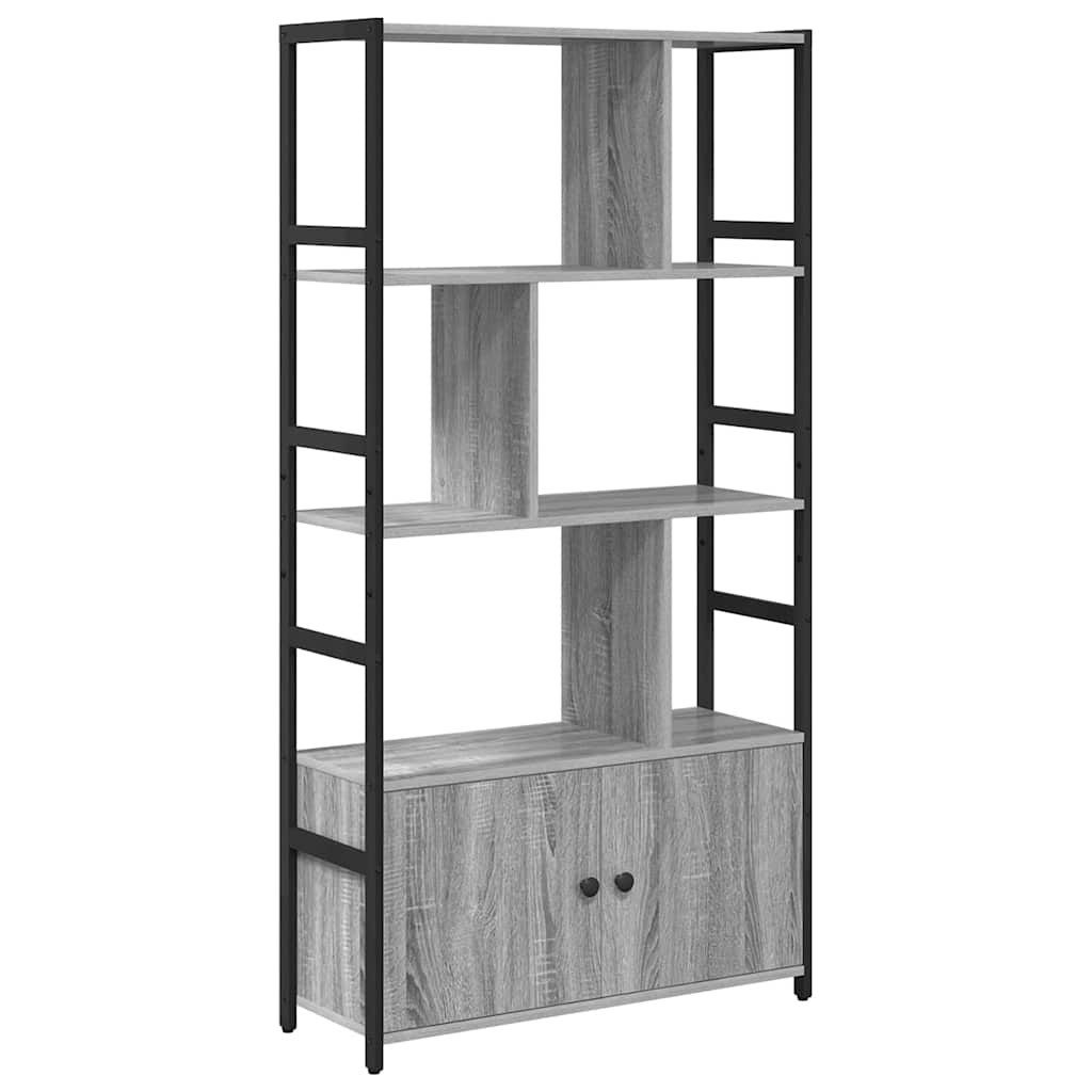 vidaXL Bücherregal Bücherregal 80 x 30 x 155,5 cm Holzwerkstoff Grau Sonoma, 1-tlg.