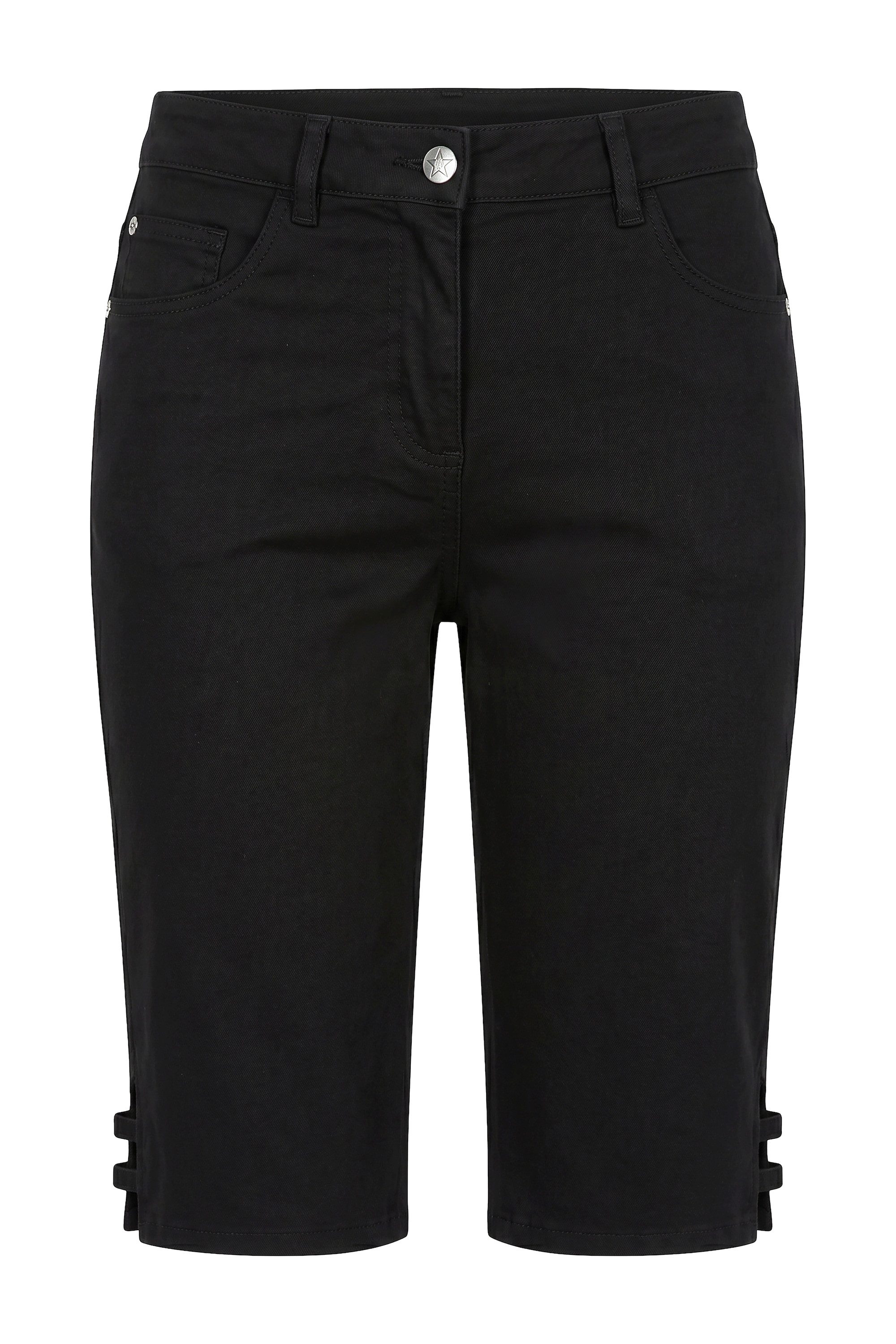 Angel of Style Regular-fit-Jeans Jeans-Bermuda Berry gerades Bein 5-Pocket – Bild 2 von 3