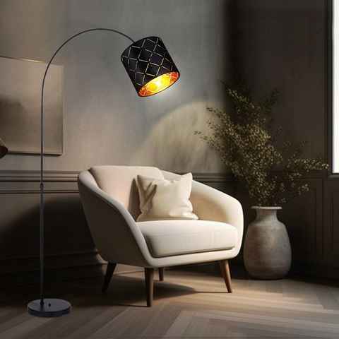 etc-shop LED Bogenlampe, Leuchtmittel nicht inklusive, Stehleuchte Wohnzimmerlampe Bogenleuchte Schlafzimmer