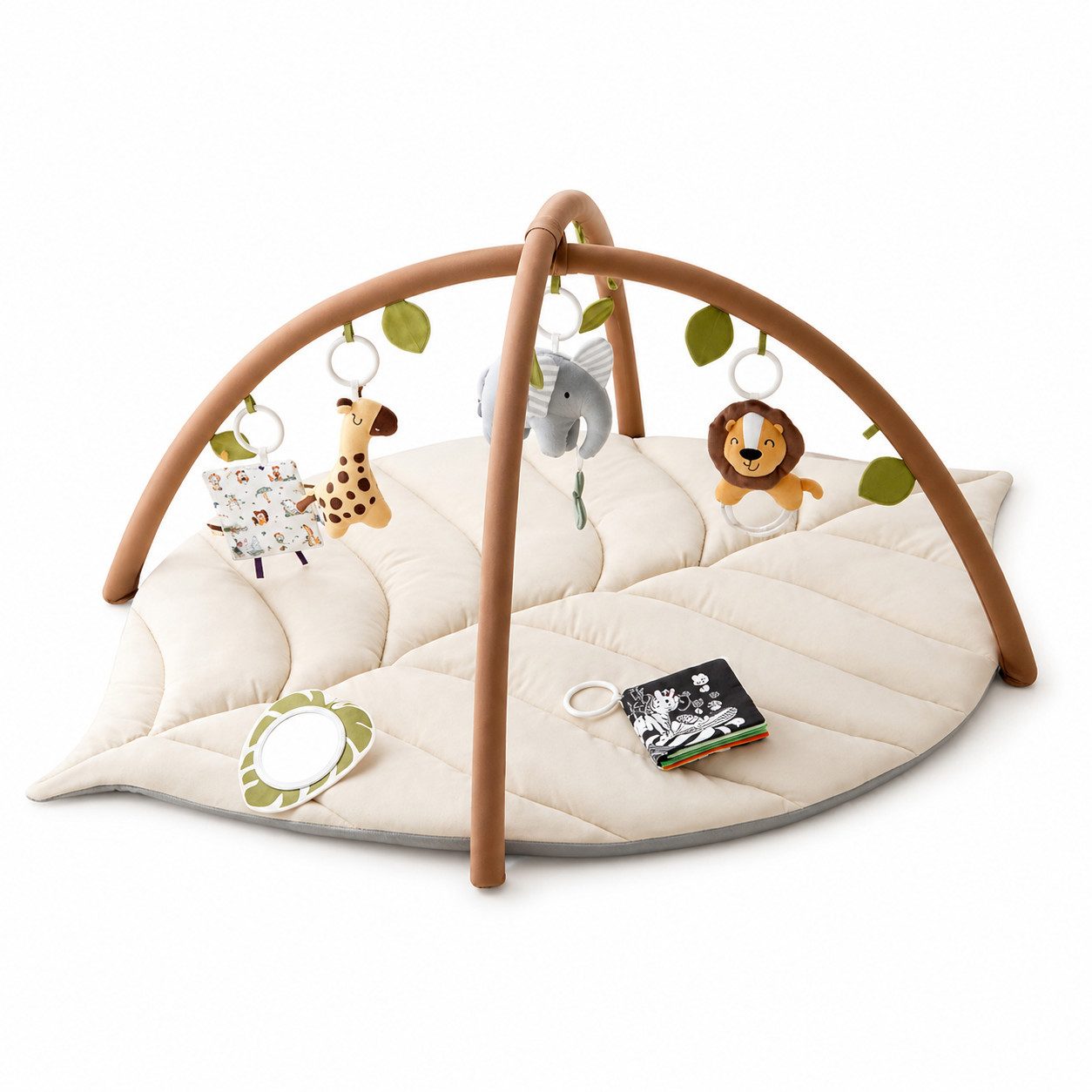 RockerBaby Baby Gym Babygym, Anti-Rutsch-Unterseite, gepolsterte Spielmatte