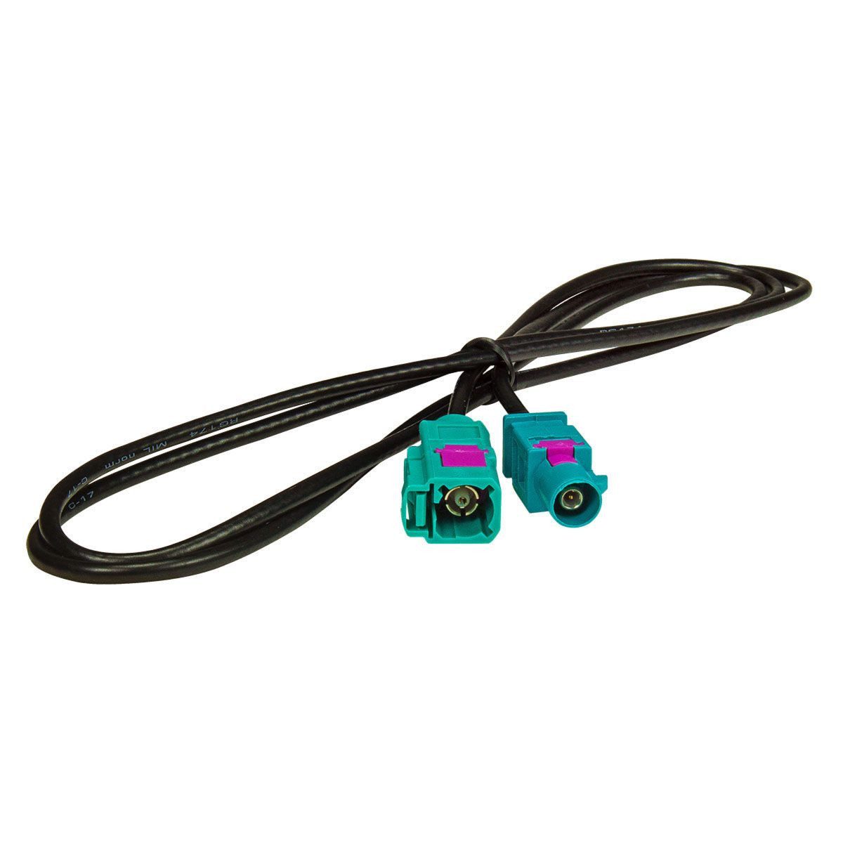 tomzz Audio Fakra Antennen-Verlängerung 1m 100cm Fakra (M) Stecker auf Fakra (F) B KFZ Adapter