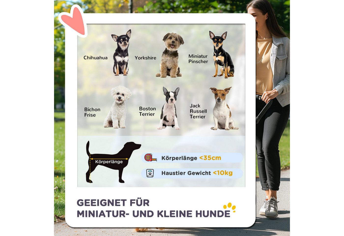 Thumbnail - MC Star Hundebuggy Hundewagen Pet Stroller Jogger Anhänger für Hunde Blau, (faltbar & leicht, ideal für Ausflüge)