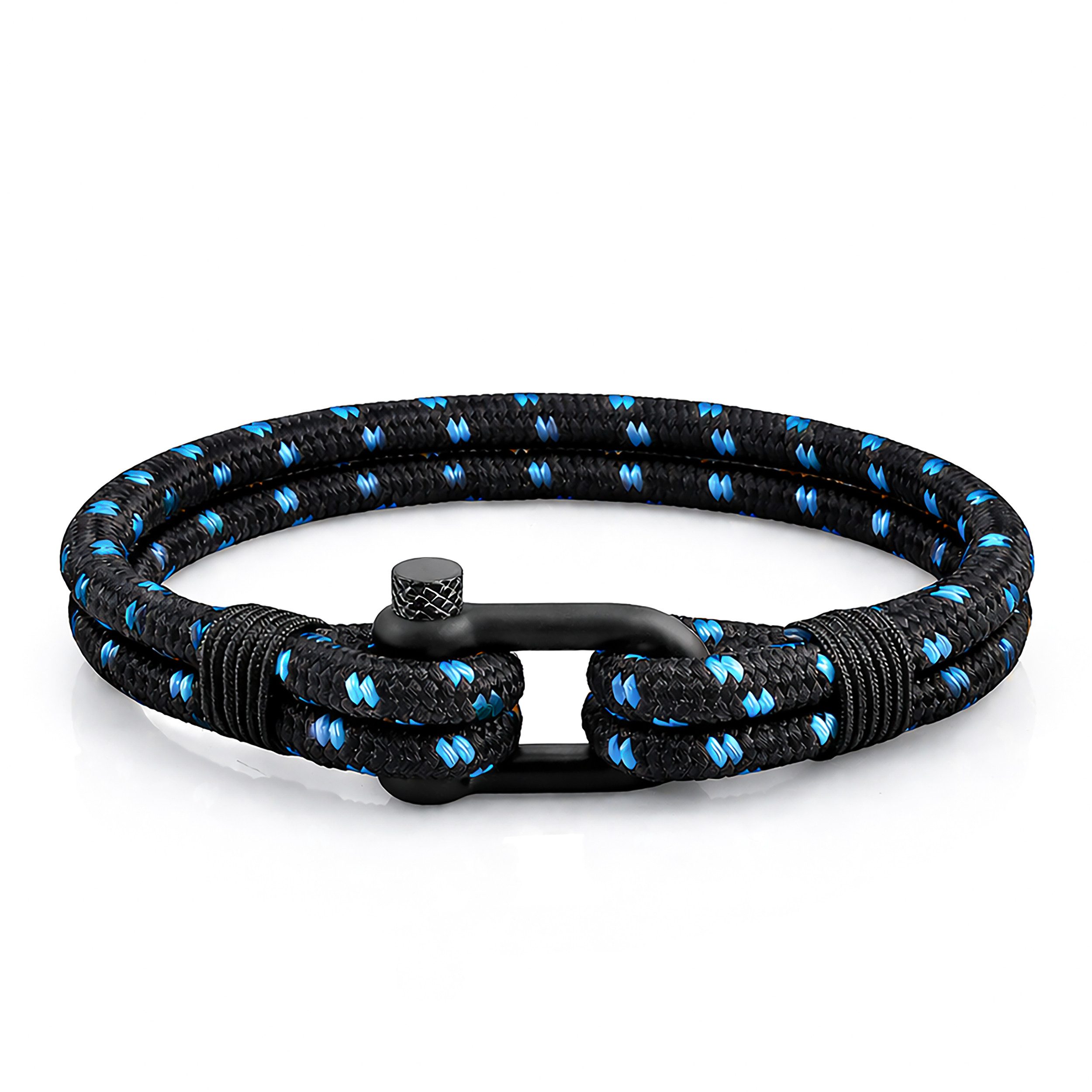 UNIQAL.de Armband maritimes Segeltau „DELMARE“– Nautic Style mit Schäkelverschluss (Edelstahl, Casual Style, leicht, robust, wasserfest), handgefertigt