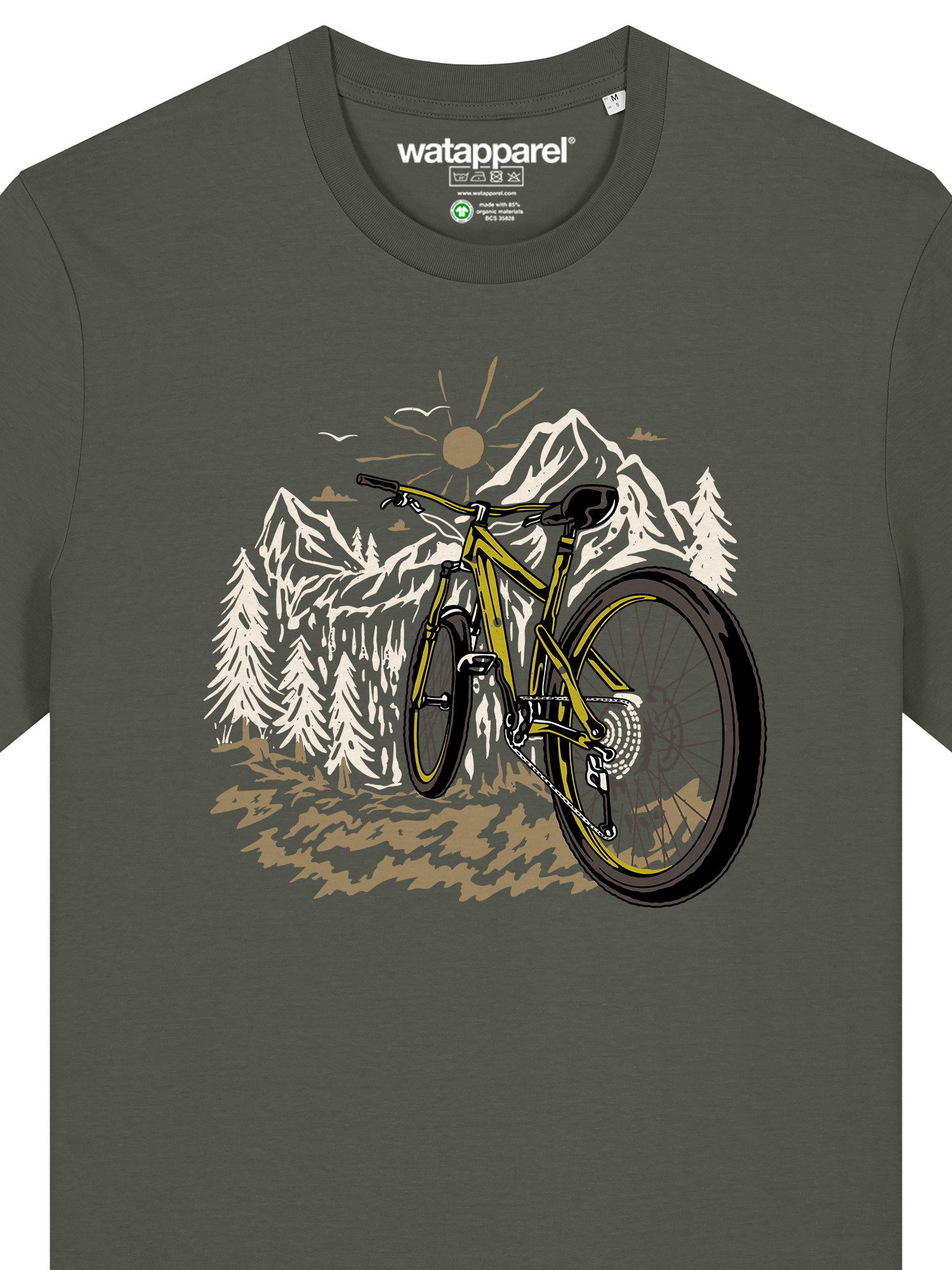 wat? Apparel T-Shirt Mountainbike und Berge