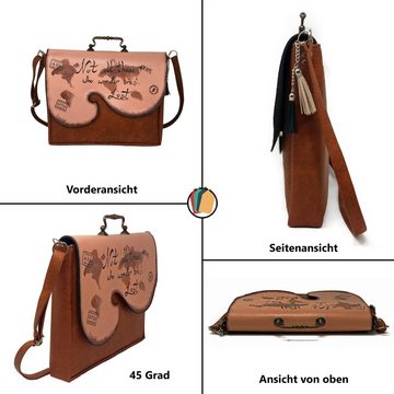 Sendoro Shop Schultertasche Designer handmade Tasche "Wanderer"
