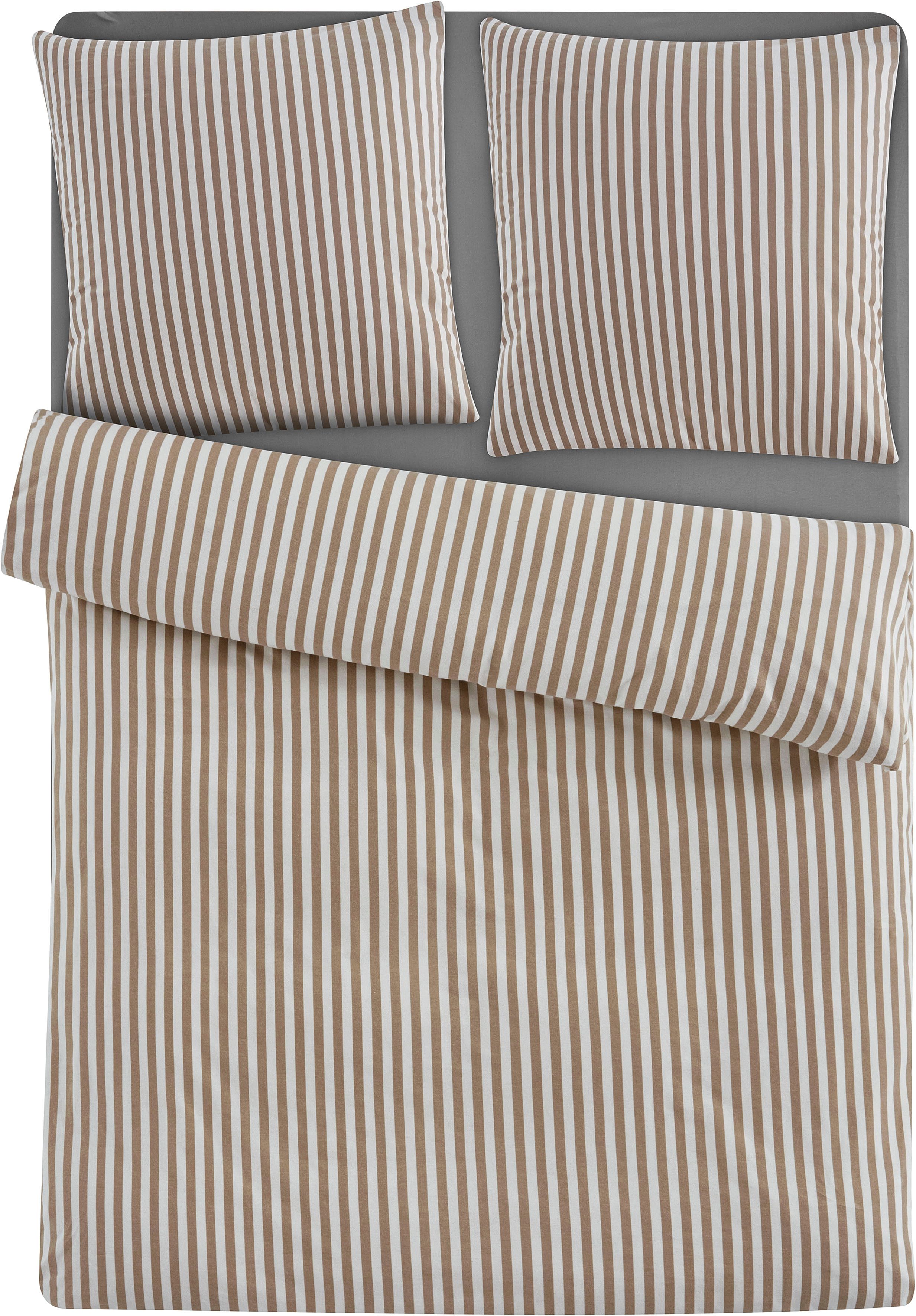 LeGer Home by Lena Gercke Bettwäsche Linnea, Flanell, 2 teilig, aus 100% Baumwolle, Streifendesign – Bild 2 von 5
