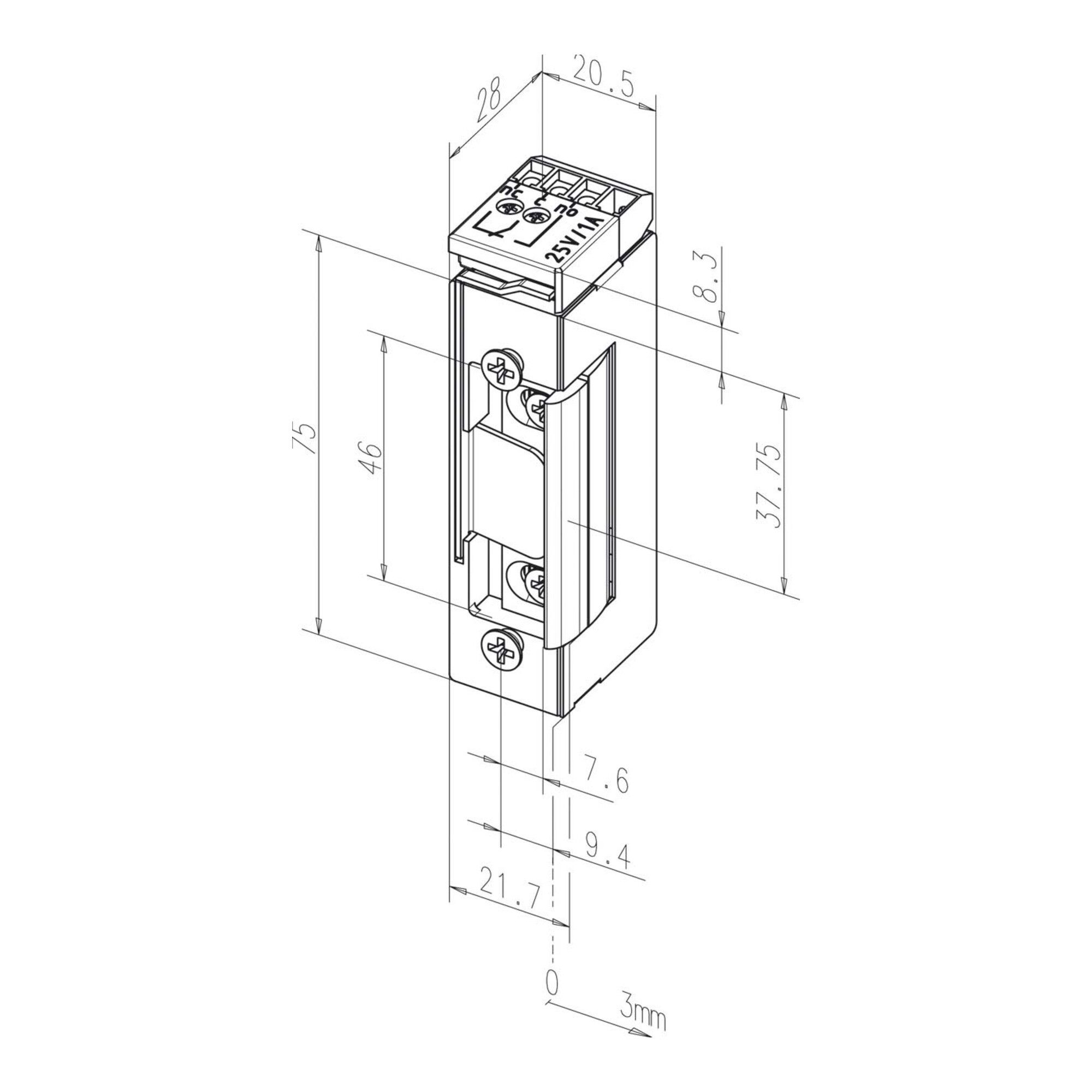 effeff Türöffner Assa Abloy effeff Elektrischer Türöffner DIN rechts/links 17RR--------