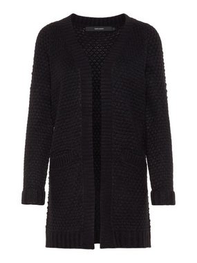 Vero Moda Cardigan Casual Strickjacke Stretch Cardigan Cozy Jacket VMESME 4862 in Schwarz