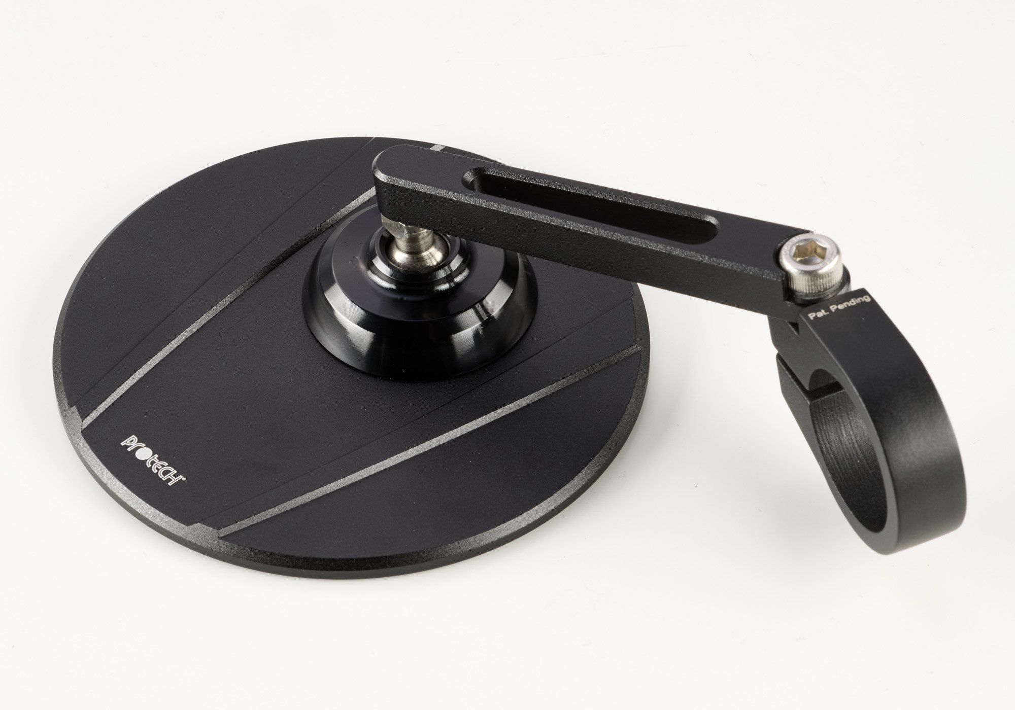 PROTECH Blinker Spiegel XC-130 Aluminium CNC-gefräst/Spiegelglas schwarz
