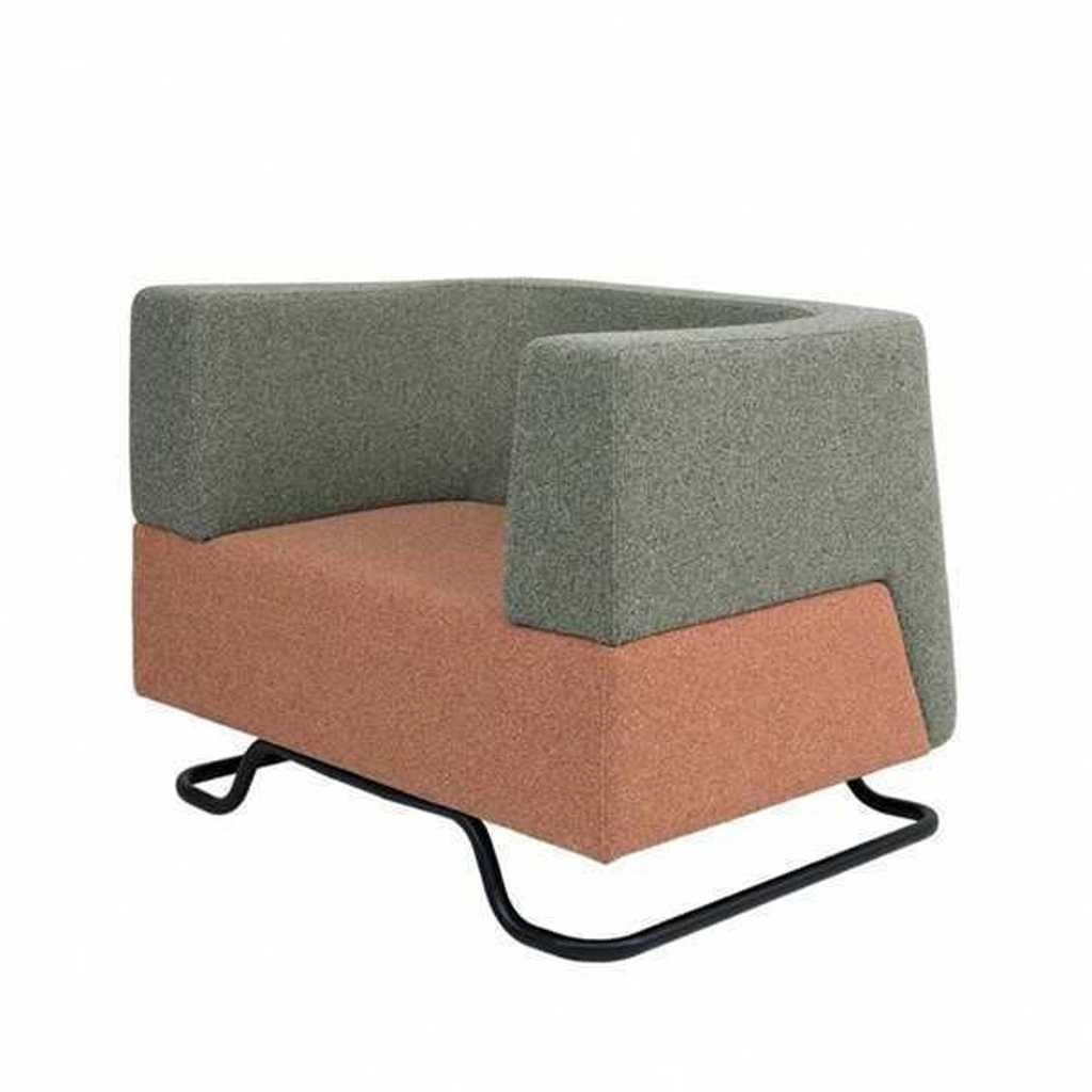 JVmoebel Sessel Moderner Einsitzer Grüner Sessel Polstersessel Büroeinrichtung Neu (1-St., 1x Sessel), Made in Europa | Einzelsessel