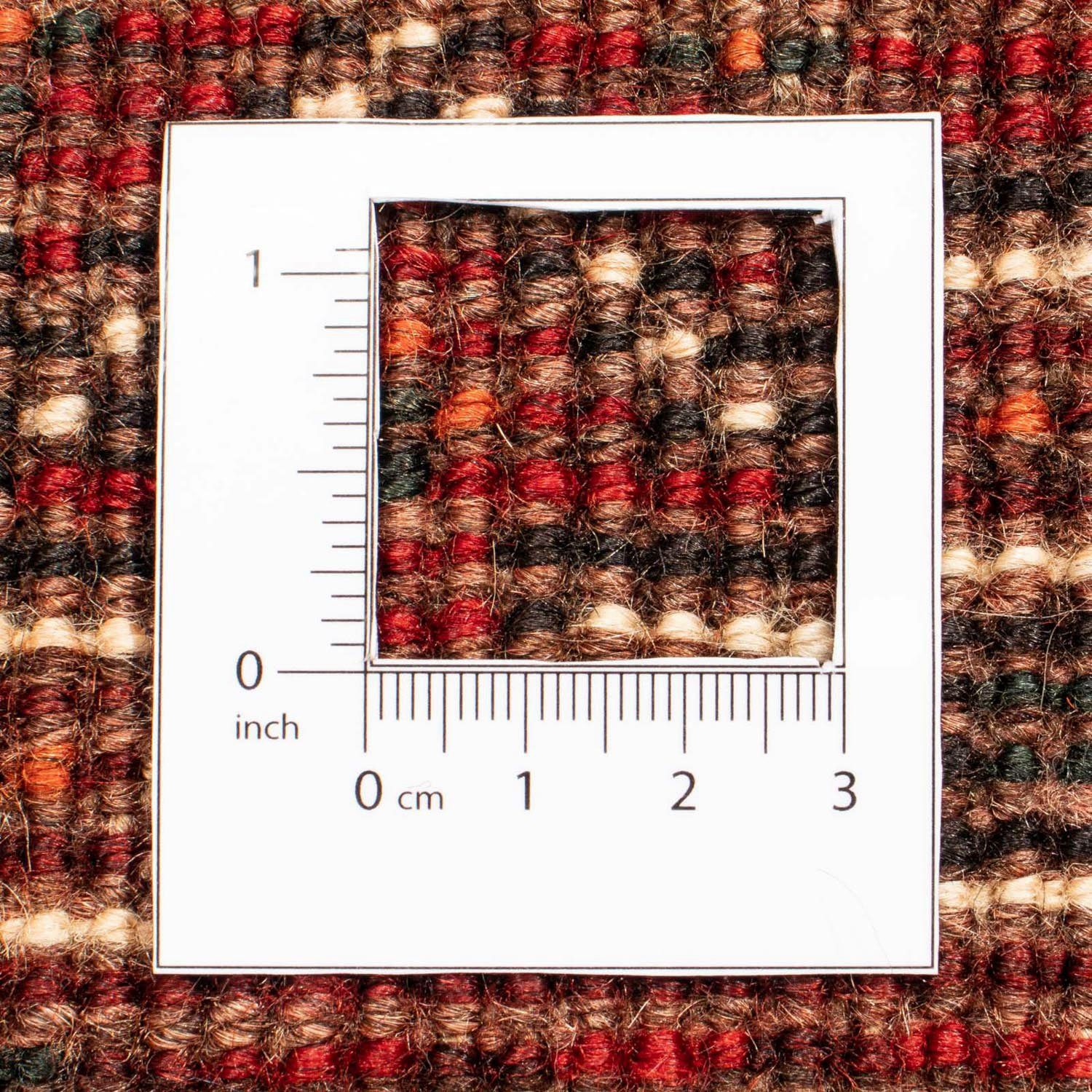Wollteppich Shiraz Medaillon 300 Rosso 10 scuro morgenland, Unikat 208 Höhe: cm, Zertifikat mm, mit rechteckig, x