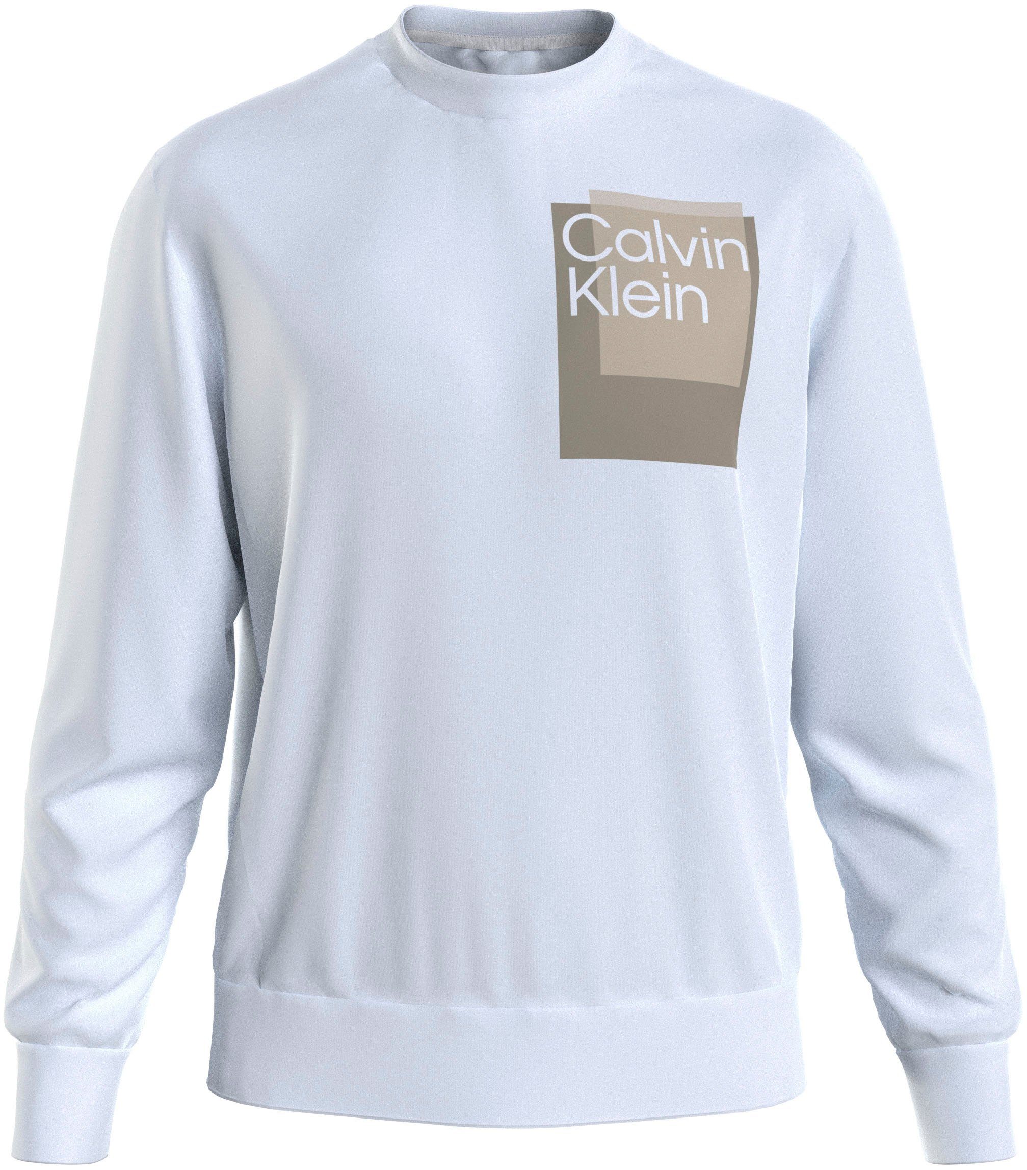 Calvin Klein Big&Tall Sweatshirt BT_OVERLAY BOX LOGO SWEATSHIRT