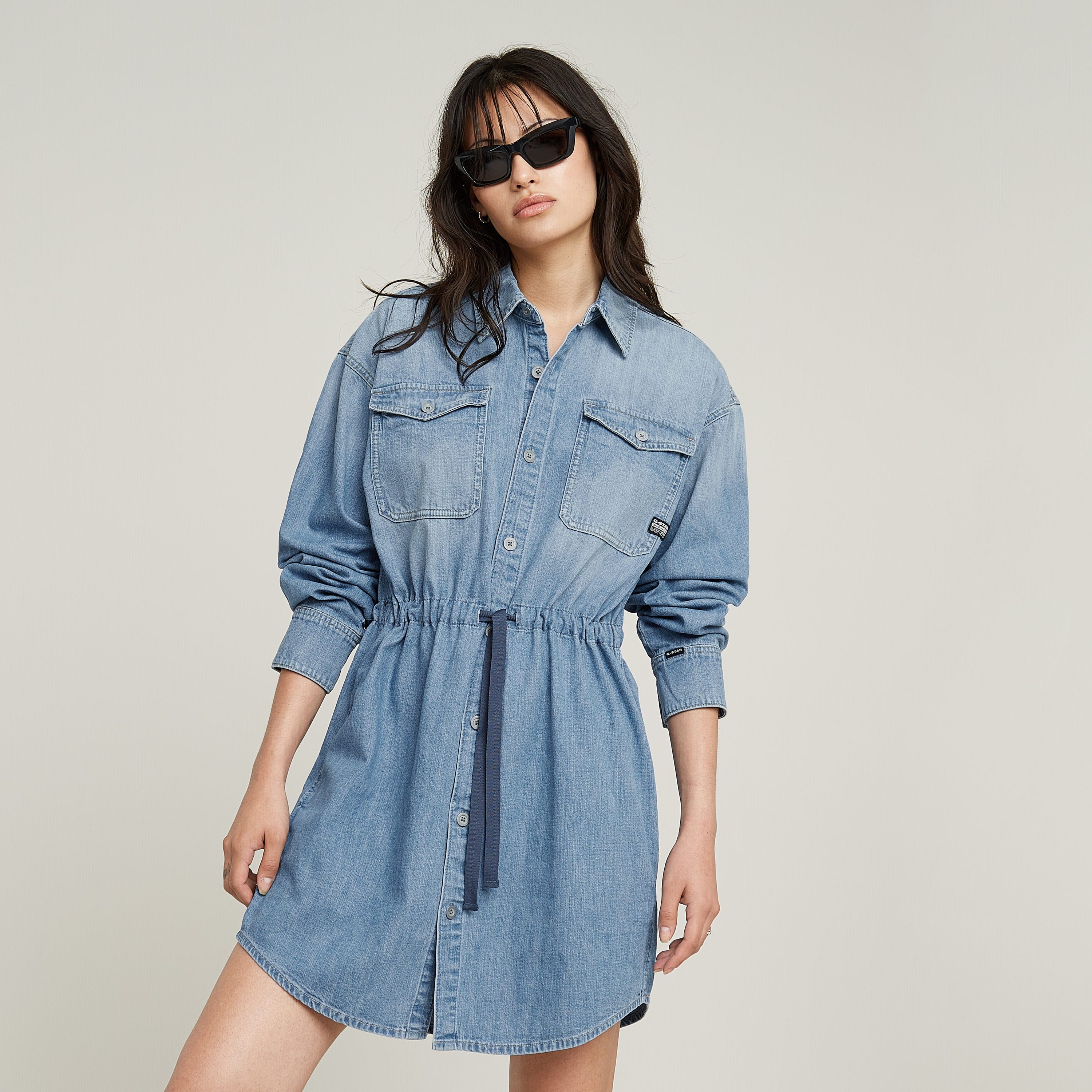 G-STAR Jeanskleid Relaxed Drawcord Denim Dress günstig online kaufen