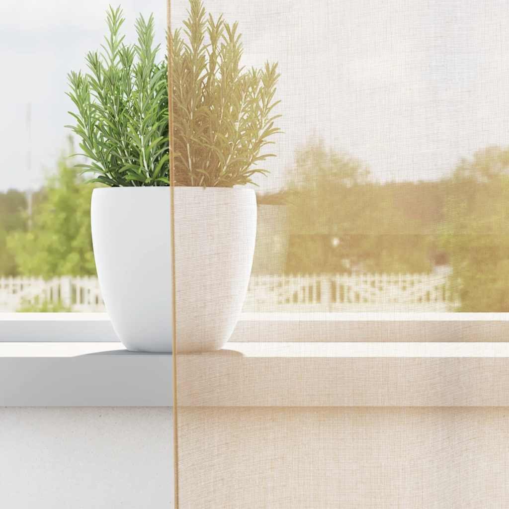 vidaXL Vorhang Voile Vorhänge mit Stangentaschen günstig online kaufen