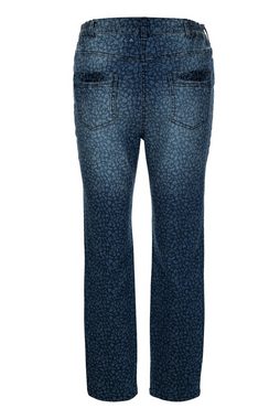 MIAMODA Regular-fit-Jeans Jeans Slim Fit Animalprint 5-Pocket