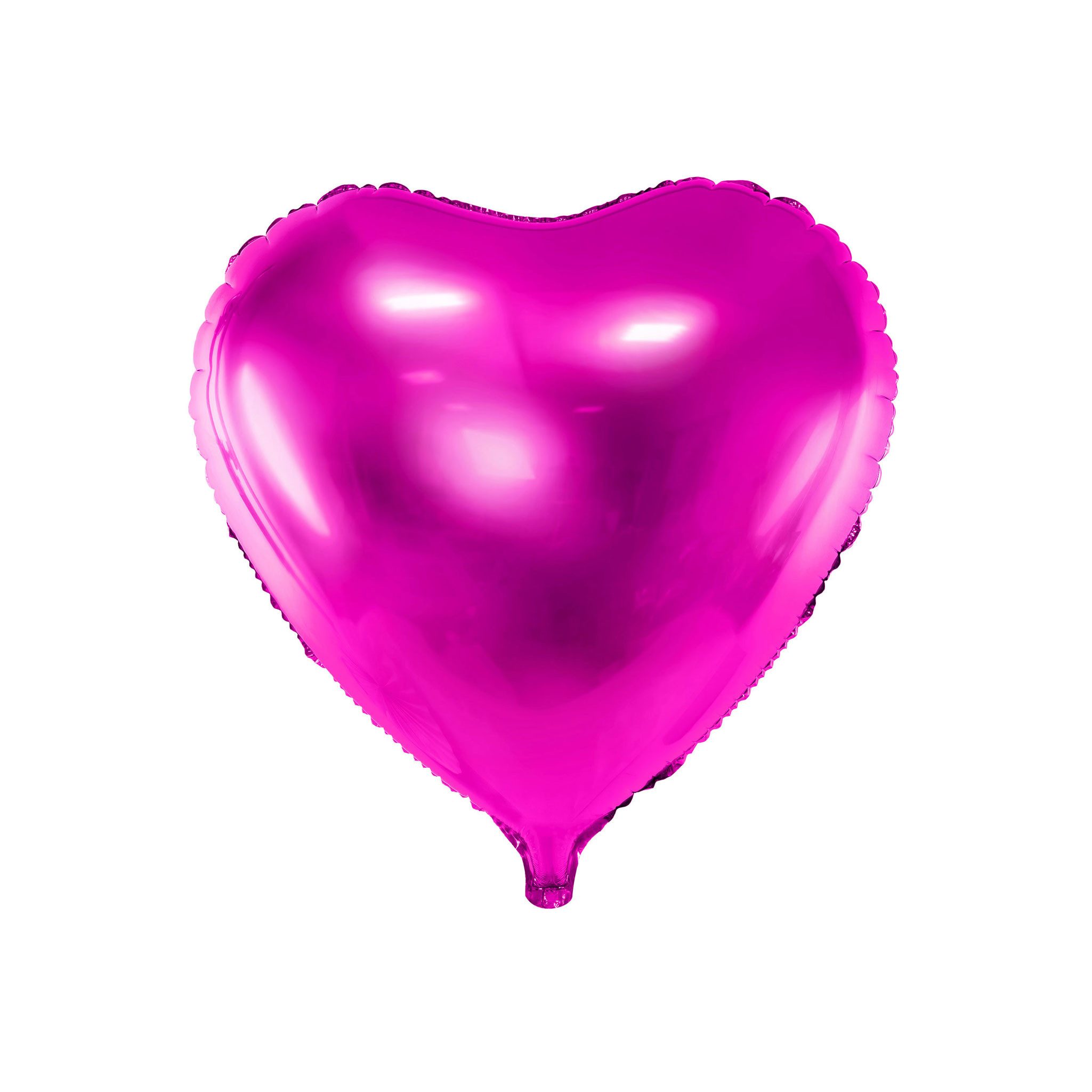 partydeco Luftballon, Folienballon Herz 45cm Pink