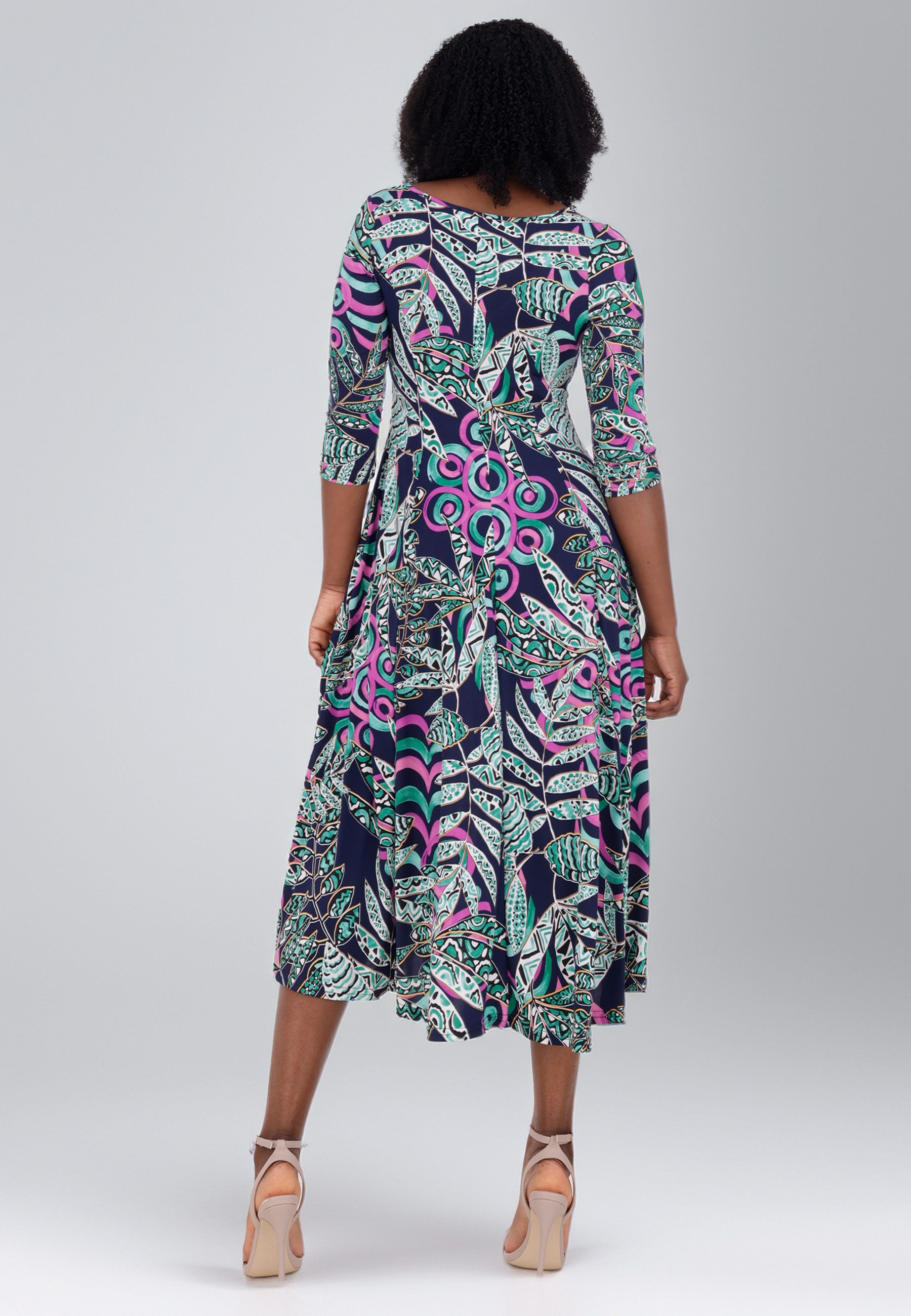 YC Fashion & Style Sommerkleid mit V-Ausschnitt– Elegant & Bequem Alloverdr günstig online kaufen