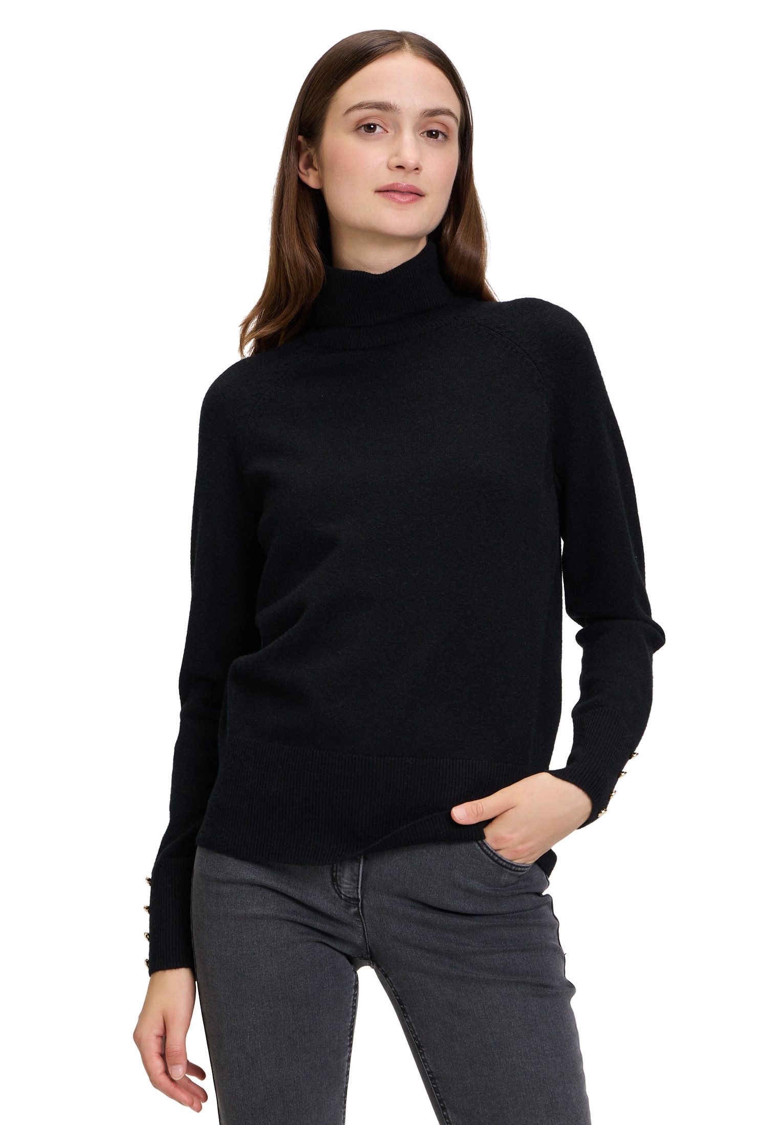Betty Barclay Strickpullover Damen mit Knöpfen (1-tlg) Material