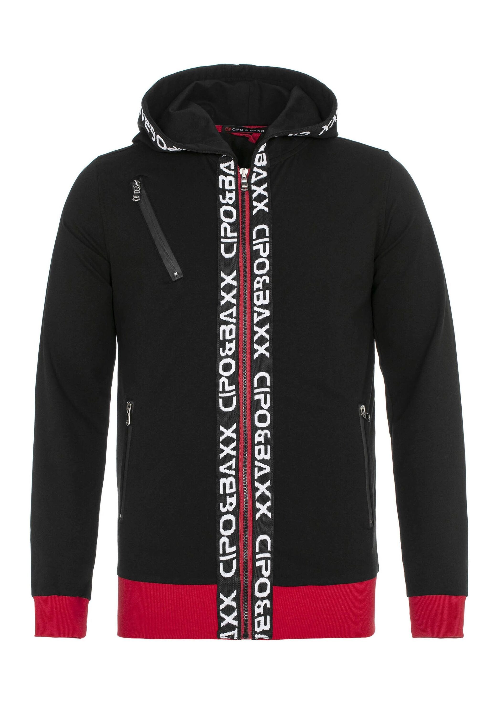 Cipo & Baxx Trainingsanzug Trainingsanzug (1-tlg), mit kontrastierenden Bün günstig online kaufen