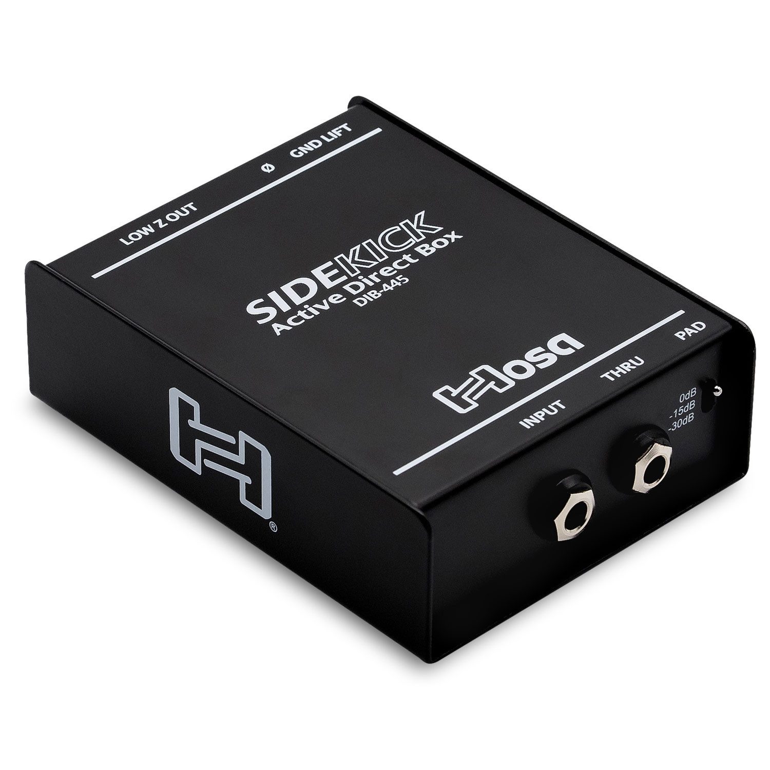 Hosa Audio Hosa DI-Box DIB-445 Sidekick aktiv Digitales Aufnahmegerät (Aktive DI-Box für klanglich neutrale Signalumwandlung)