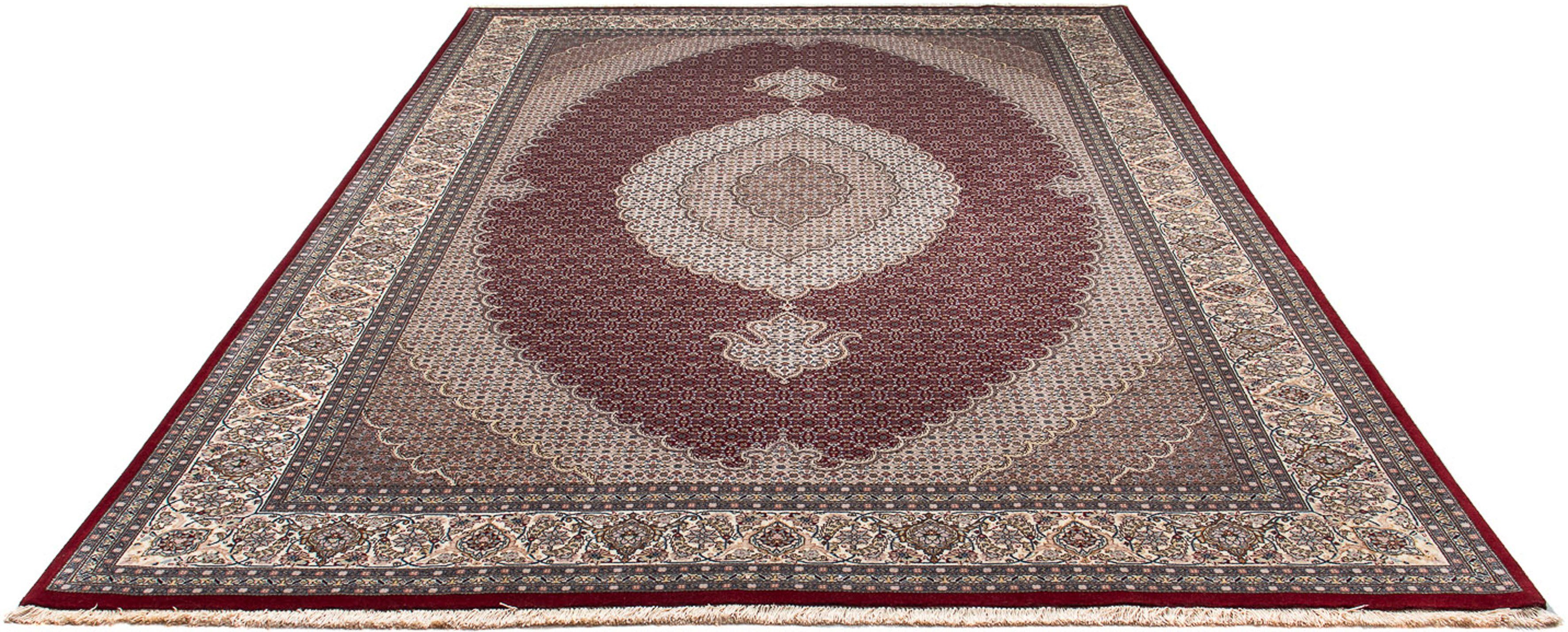 Orientteppich Perser - Täbriz - 295 x 205 cm - rot, morgenland, rechteckig, Höhe: 10 mm, Wohnzimmer, Handgeknüpft, Einzelstück mit Zertifikat