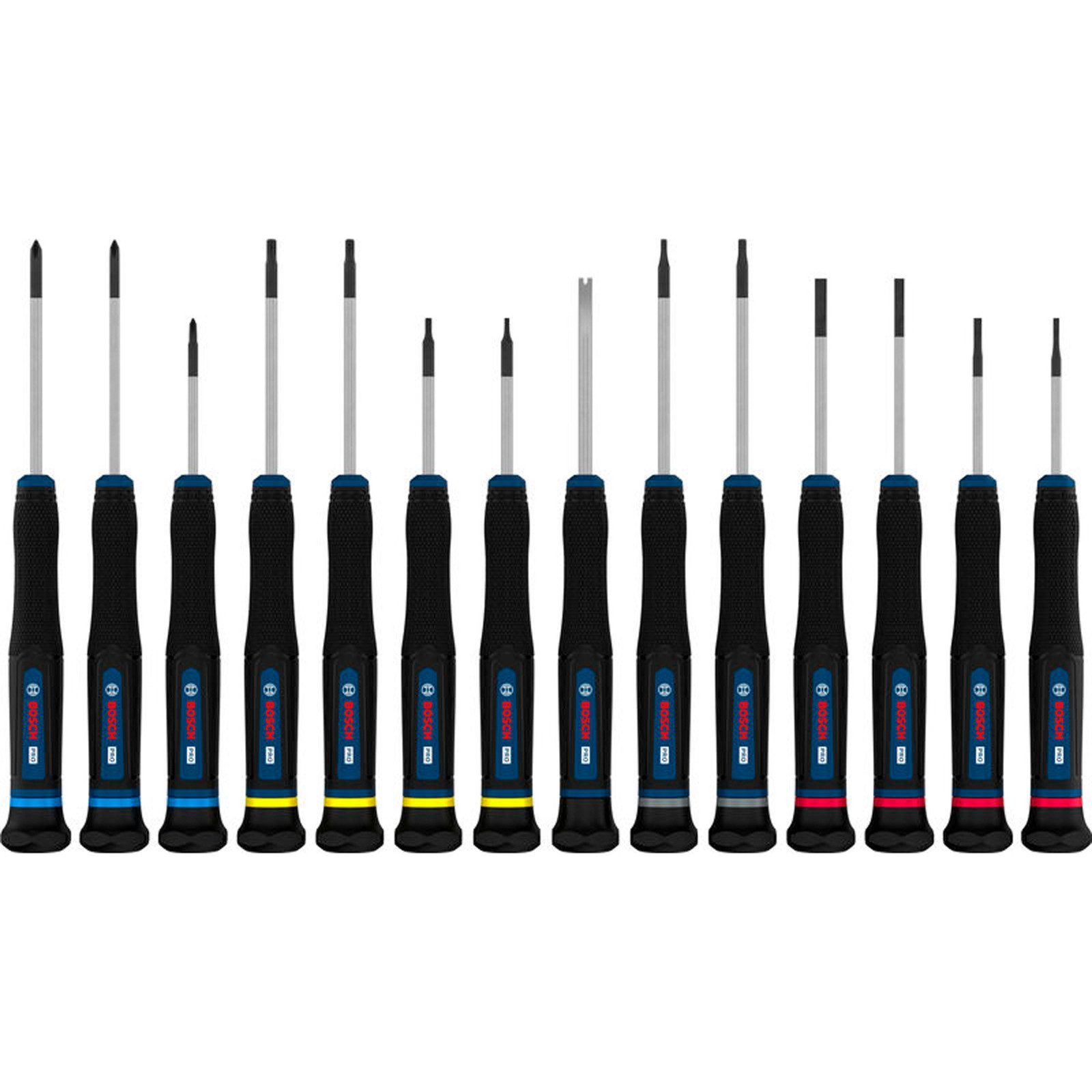 BOSCH Schraubendreher Bosch PRO Präzisionsschraubendreher-Set PH/SL/TX/TH/H 14-tlg. - 1600A0