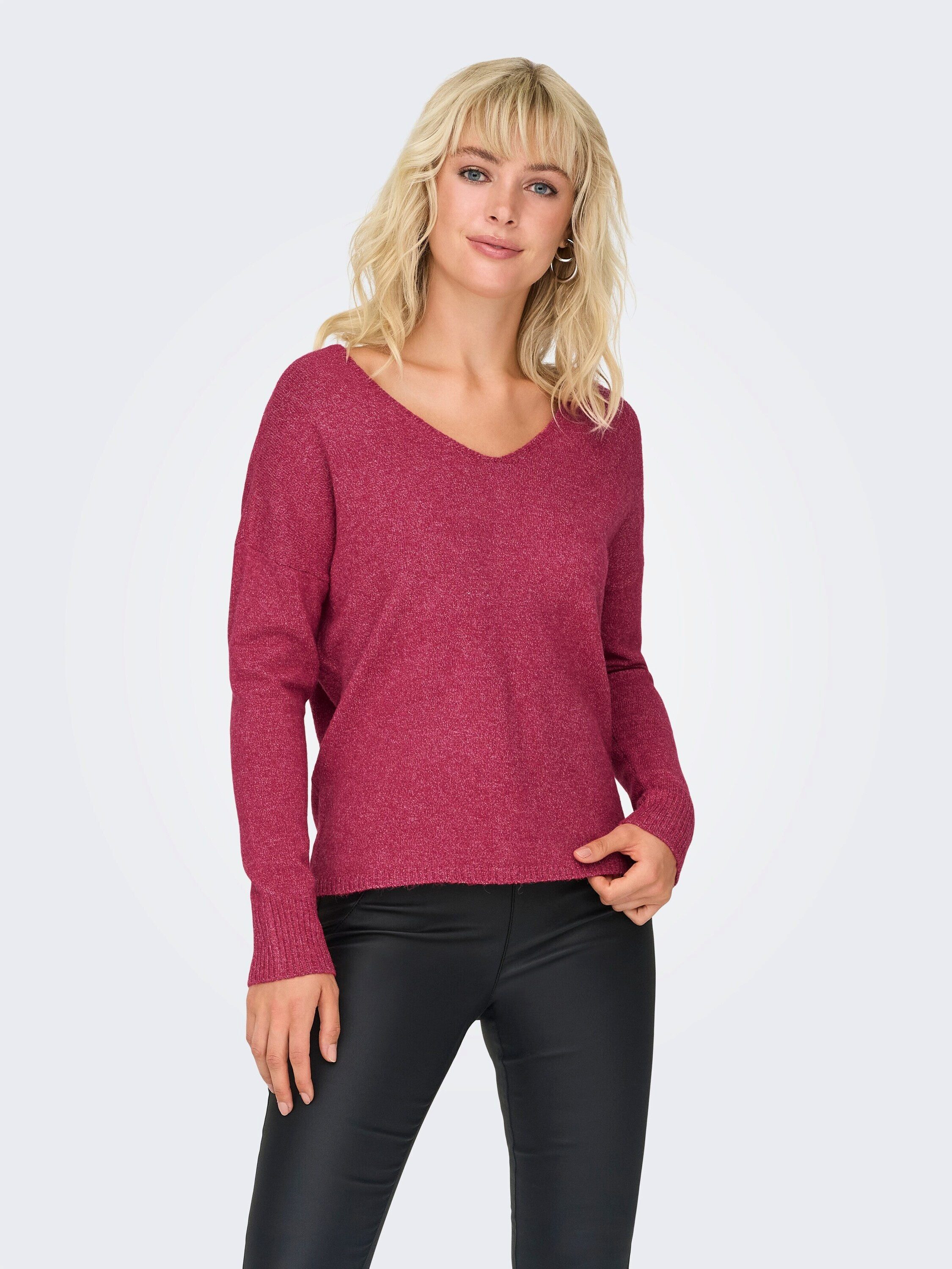 ONLY V-Ausschnitt-Pullover ONLRica (1-tlg) Plain/ohne Details