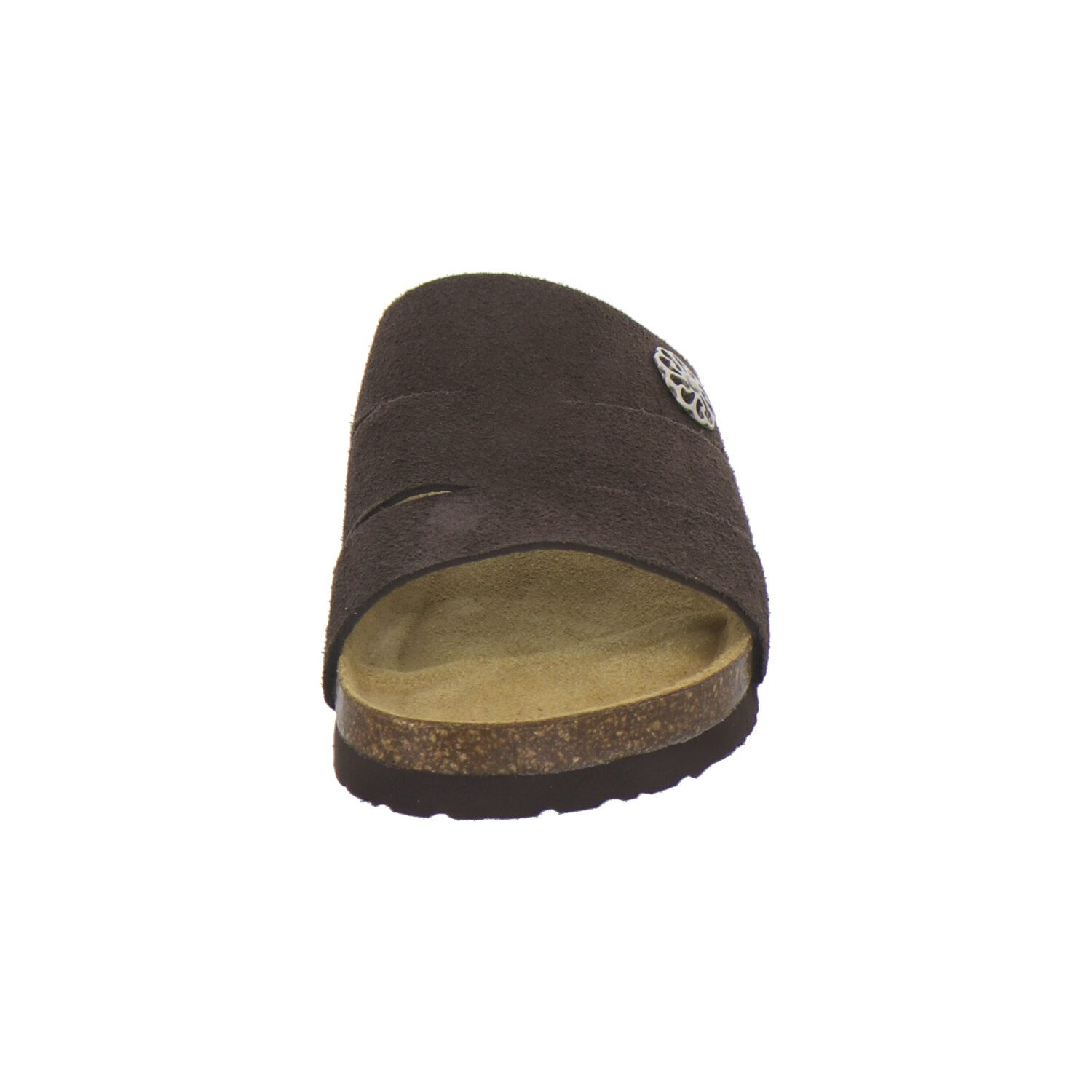 AFS-Schuhe 211376 modische Pantolette für Damen mit Fußbett, bequeme Sandalen aus Leder