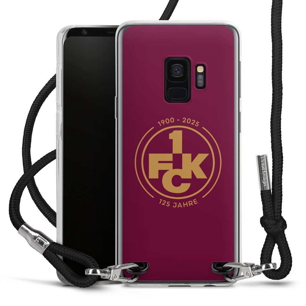 DeinDesign Handyhülle 1. FC Kaiserslautern 1. FCK 125 Jahre 1. FCK 125. Jubiläum, Samsung Galaxy S9 Handykette Hülle mit Band Case zum Umhängen
