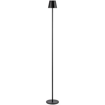 click-licht LED Außen-Stehlampe LED Akku Stehleuchte Euria in Schwarz 2x 1,25W 220lm IP54, keine Angabe, Leuchtmittel enthalten: Ja, fest verbaut, LED, warmweiss, Stehlampe, Standlampe