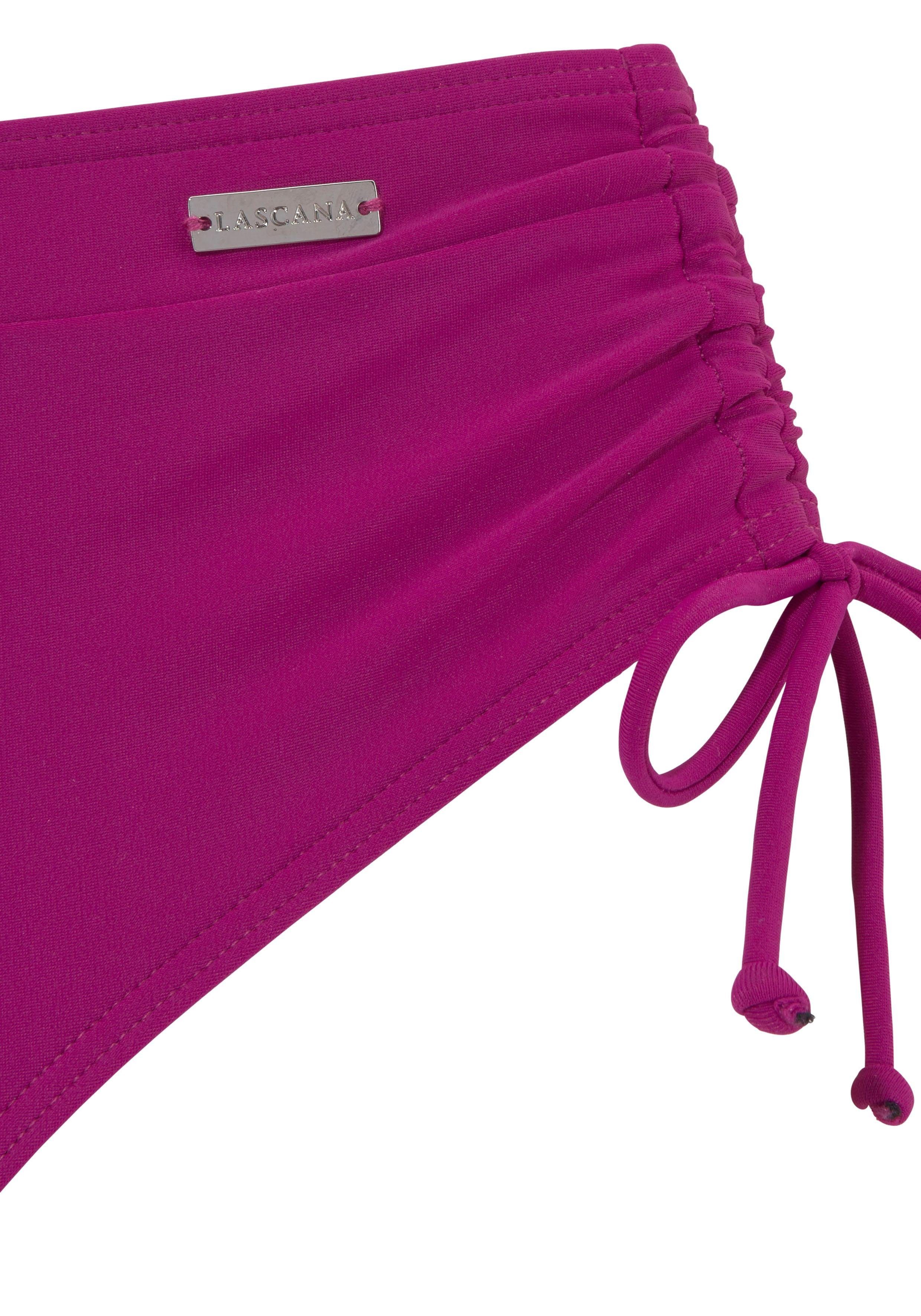 LASCANA Bügel-Bikini Annelie mit seitlich geraffter Bikinihose