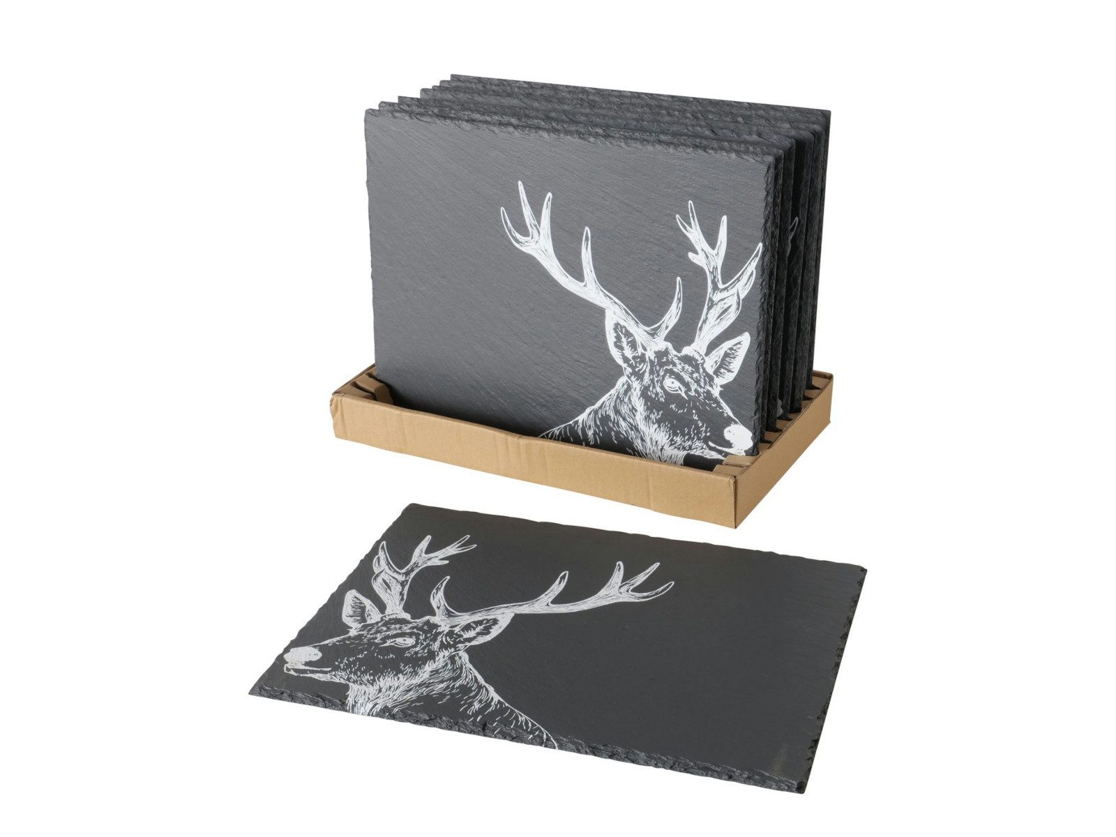 BOLTZE Platzset Moritz Tischset Schiefer sortiert schwarz 40x30cm (1 Stück) günstig online kaufen