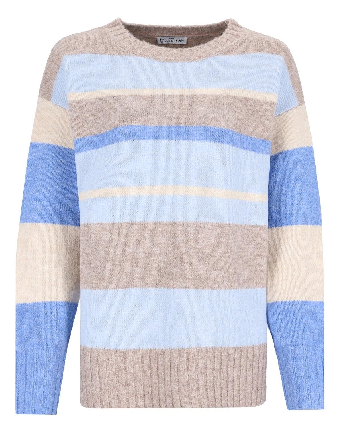 Hajo Rundhalspullover Пуловеры 1/1 Arm mehrfarbiger Streifen