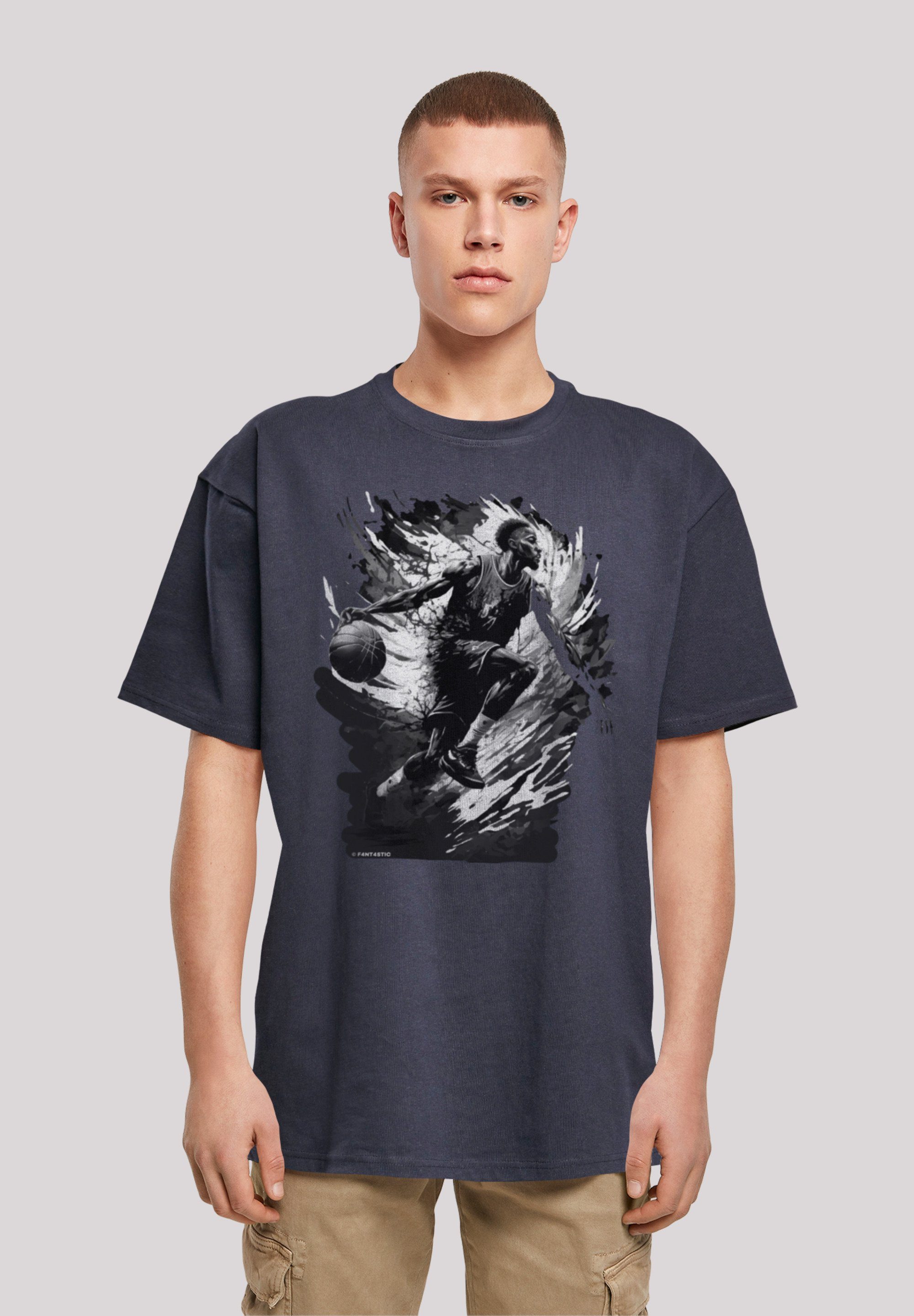 F4NT4STIC T-Shirt Basketball Splash Sport OVERSIZE TEE Print, Fällt weit  aus, bitte eine Größe kleiner bestellen