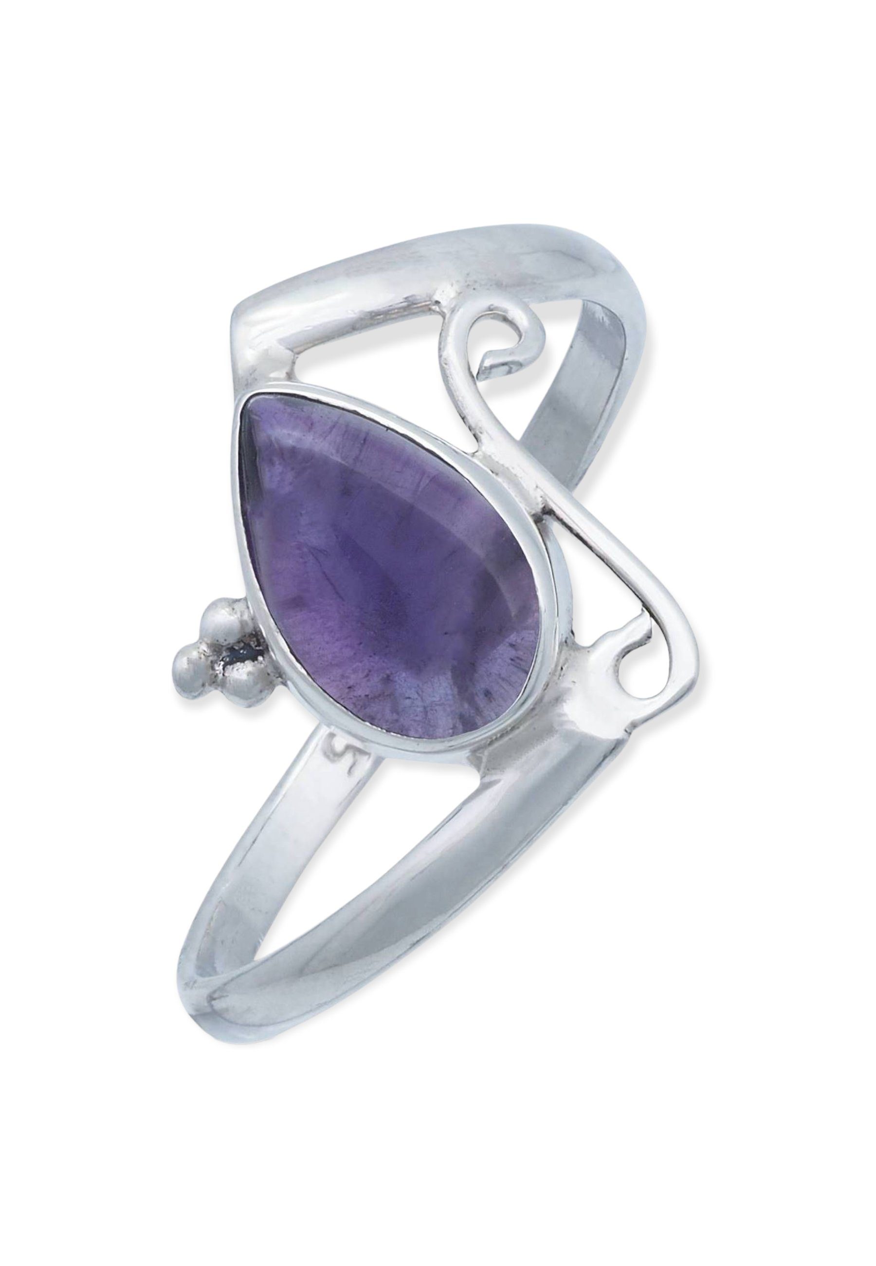 Silber mantraroma Silberring Amethyst 925er mit