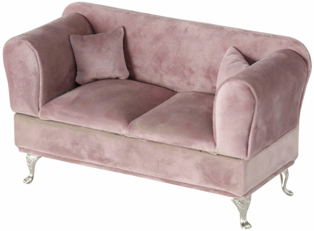 OTTO home Schmuckkasten Deko Sofa mit samtigen Bezug, 24x10x13,5cm, Aufbewahrung für Schmuck und Kleinigkeiten