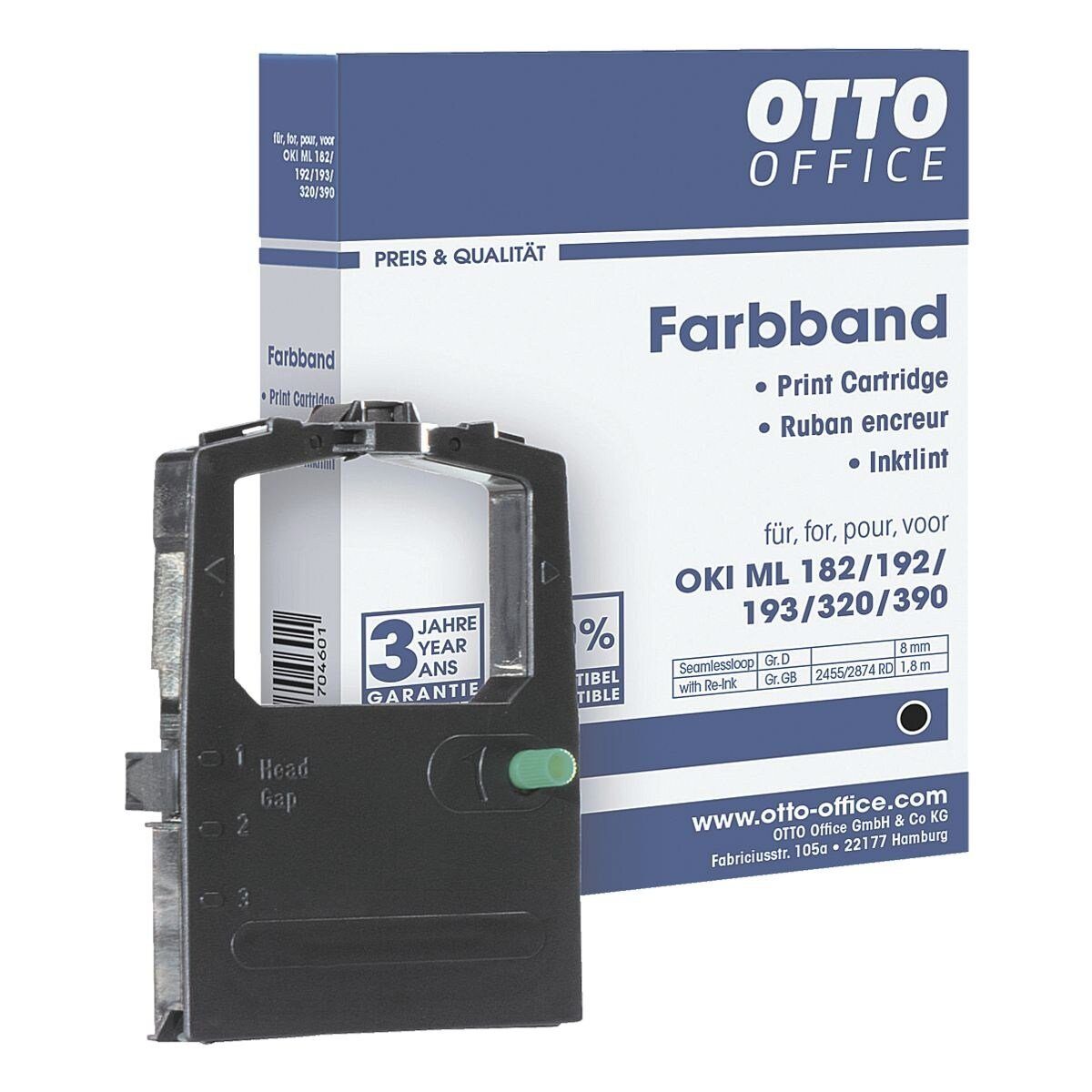 Otto Office  Office Druckerband OKI ML, Farbband für Nadeldrucker, schwarz