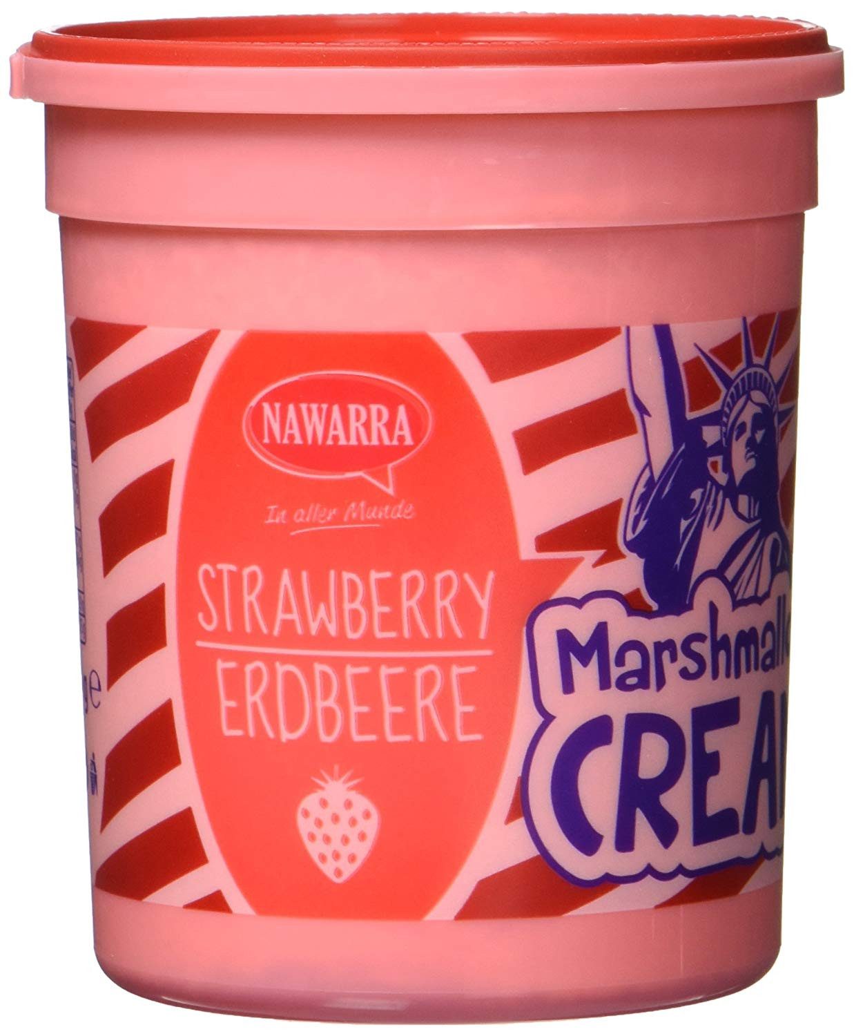 NAWARRA Süßigkeit, Nawarra Marshmallow Cream Strawberry mit Erdbeergeschmack 180g