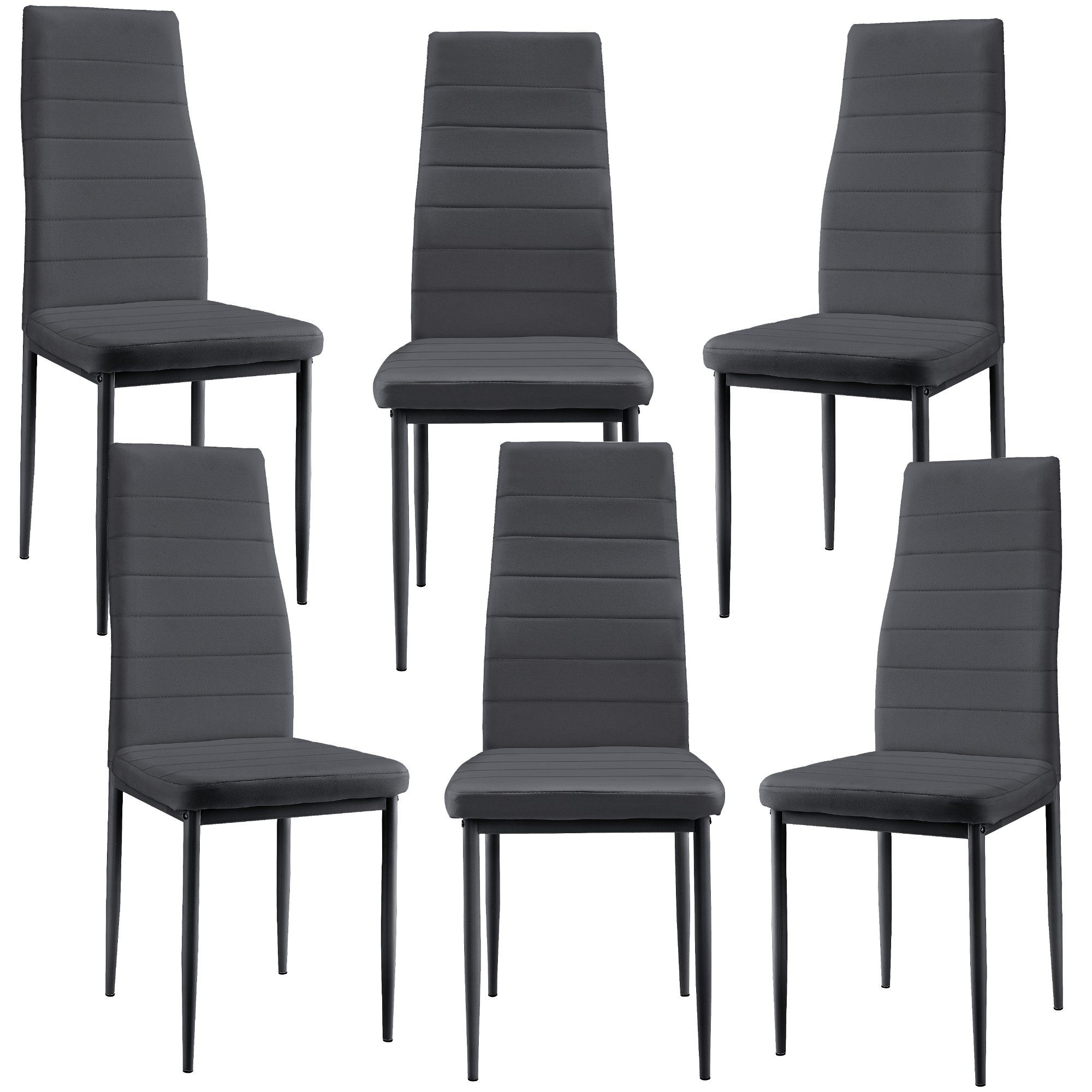 en.casa Esszimmerstuhl (Set), »Lidköping« Polsterstuhl 6er günstig online kaufen
