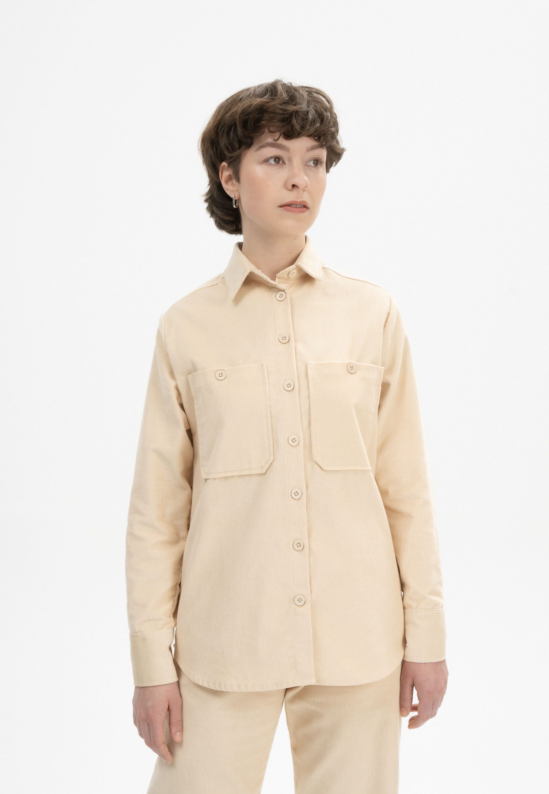 MELA Langarmhemd Cord Overshirt Style JIYA