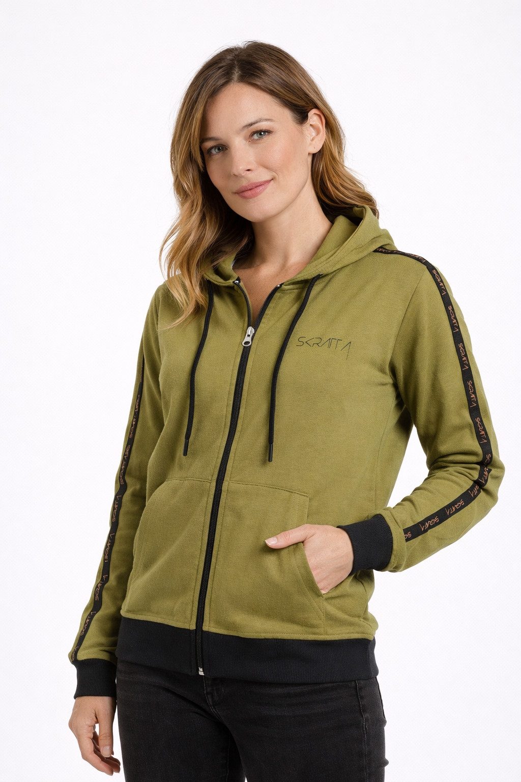Skratta Kapuzenpullover Damen Hoodie mit Reißverschluss Nova günstig online kaufen